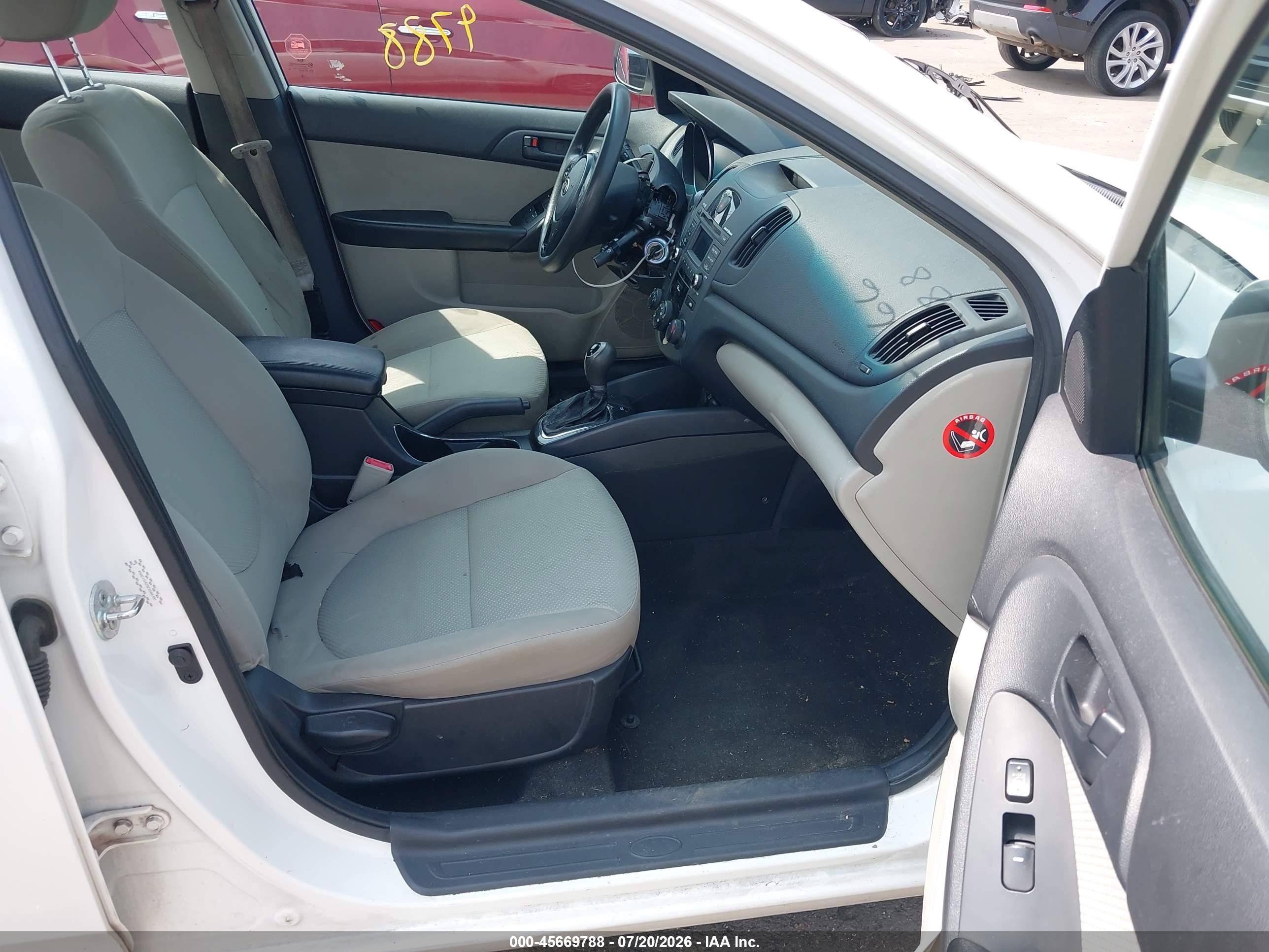 2012 Kia Forte Ex White vin: KNAFU4A23C5566700