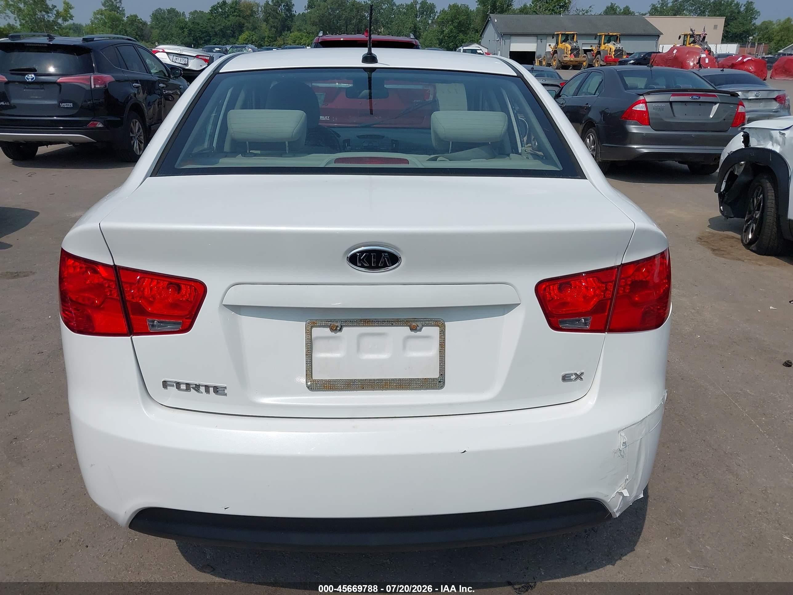2012 Kia Forte Ex White vin: KNAFU4A23C5566700