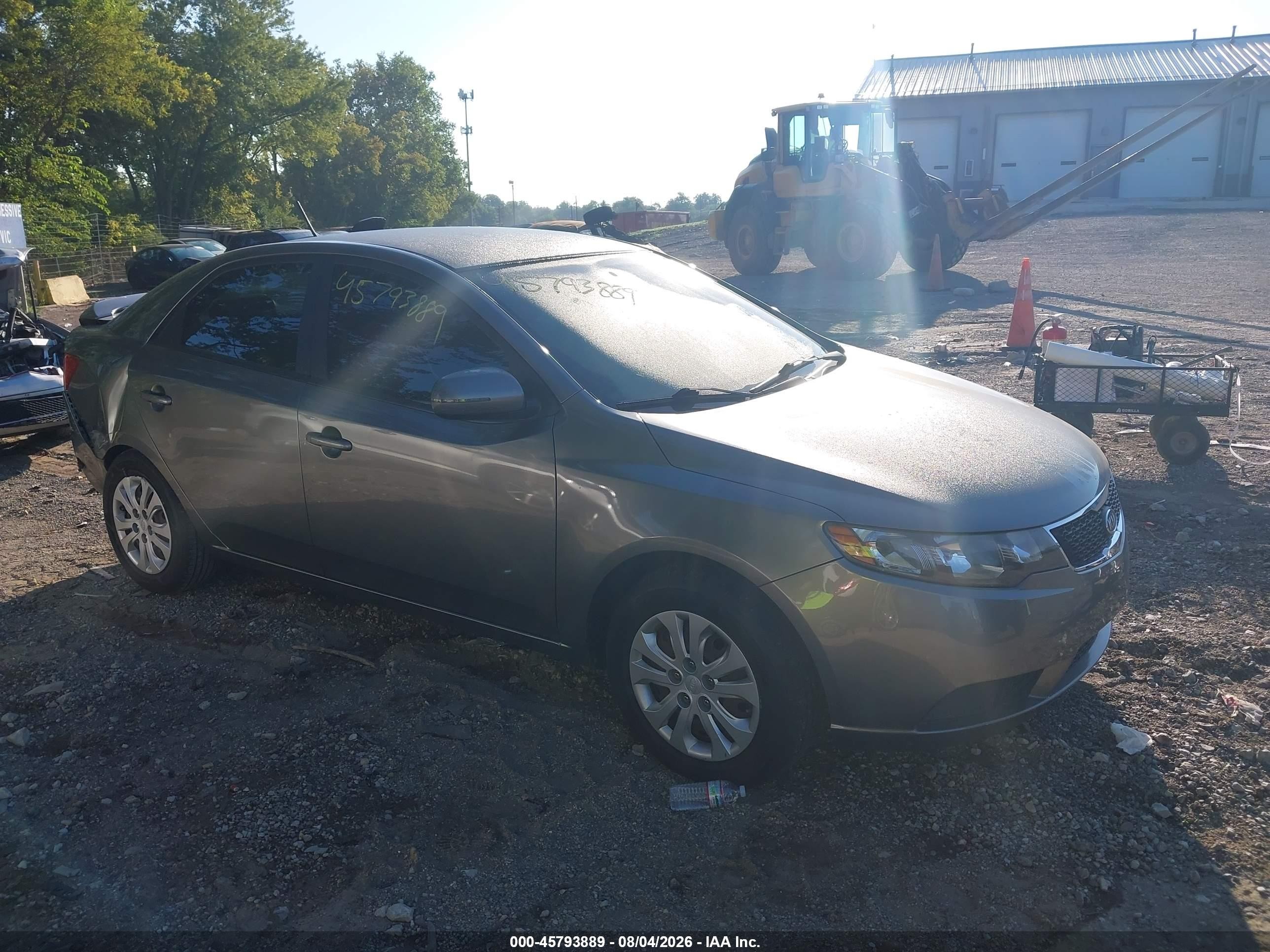 2012 Kia Forte Ex Gray vin: KNAFU4A23C5585280