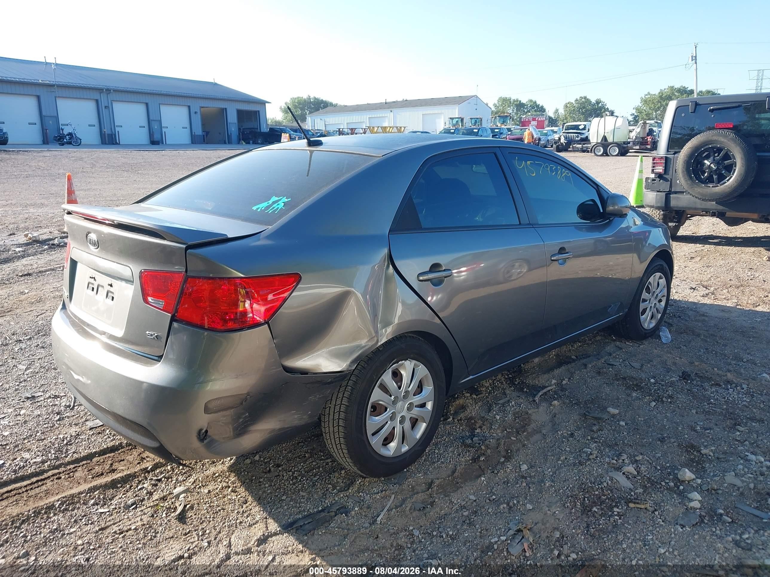 2012 Kia Forte Ex Серый vin: KNAFU4A23C5585280