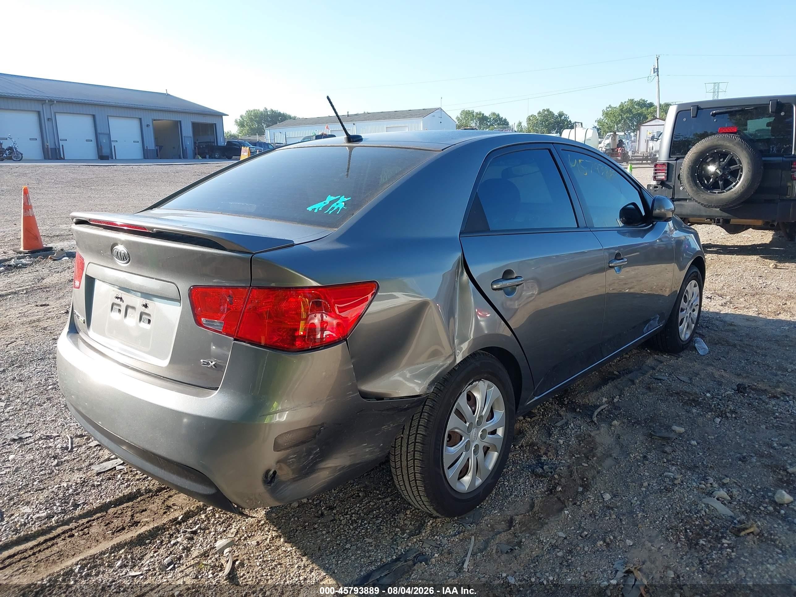 2012 Kia Forte Ex Серый vin: KNAFU4A23C5585280