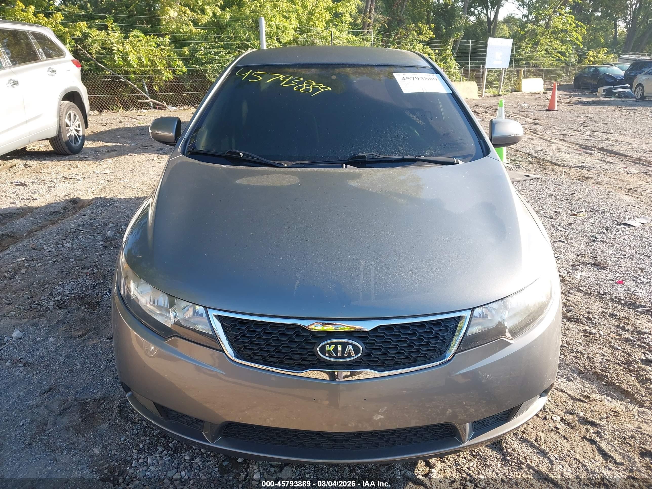 2012 Kia Forte Ex Серый vin: KNAFU4A23C5585280