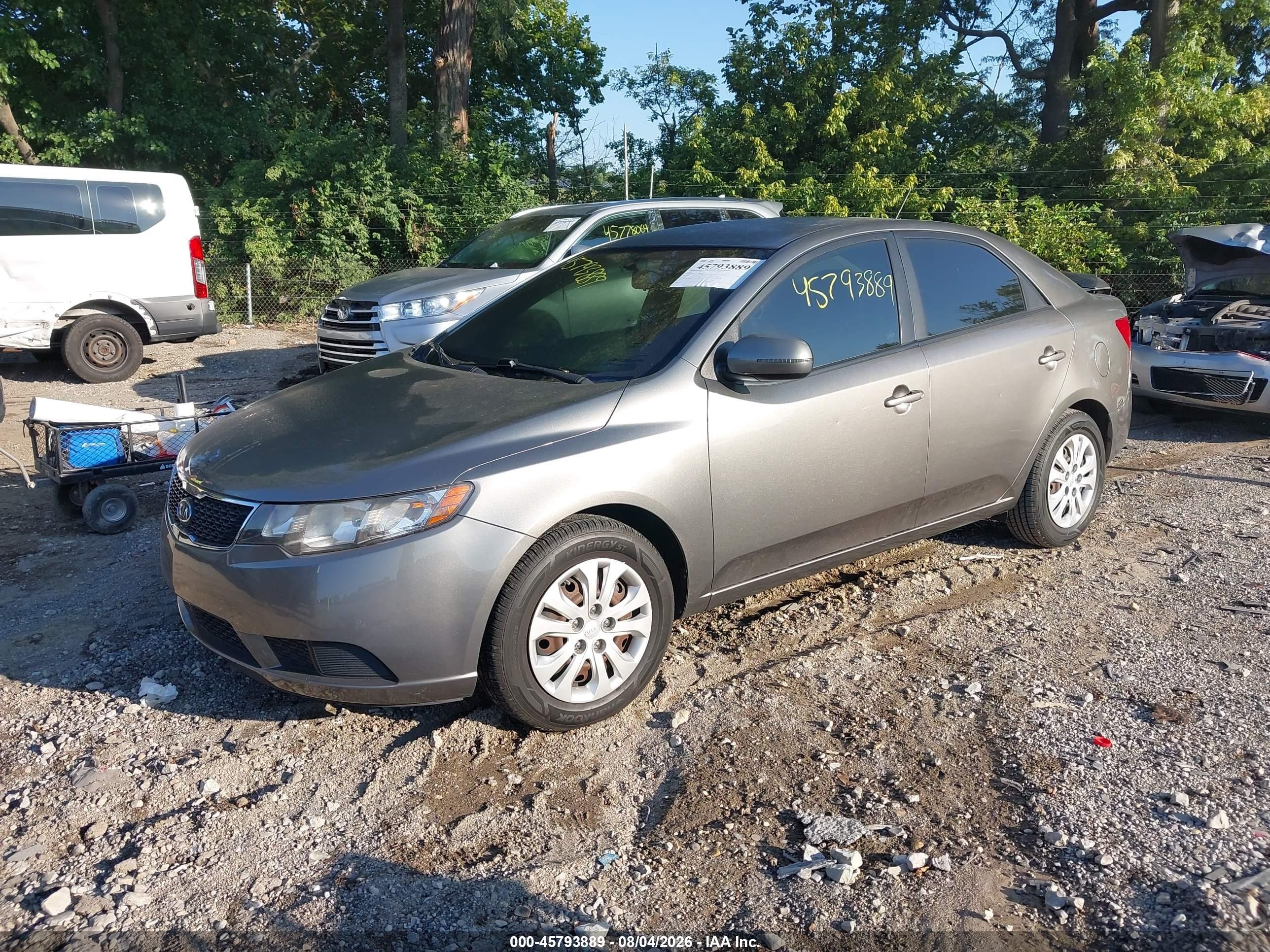 2012 Kia Forte Ex Серый vin: KNAFU4A23C5585280