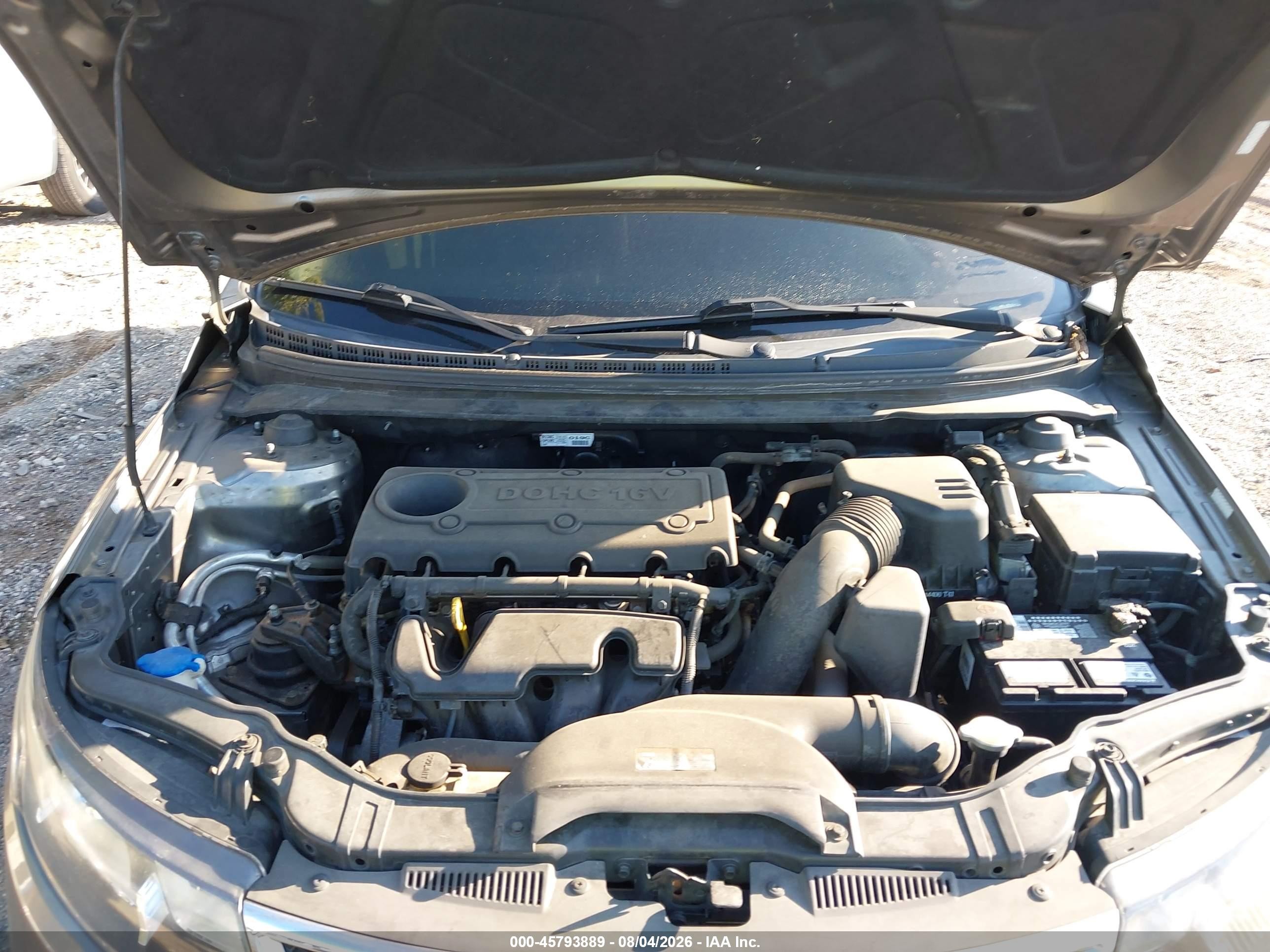 2012 Kia Forte Ex Серый vin: KNAFU4A23C5585280