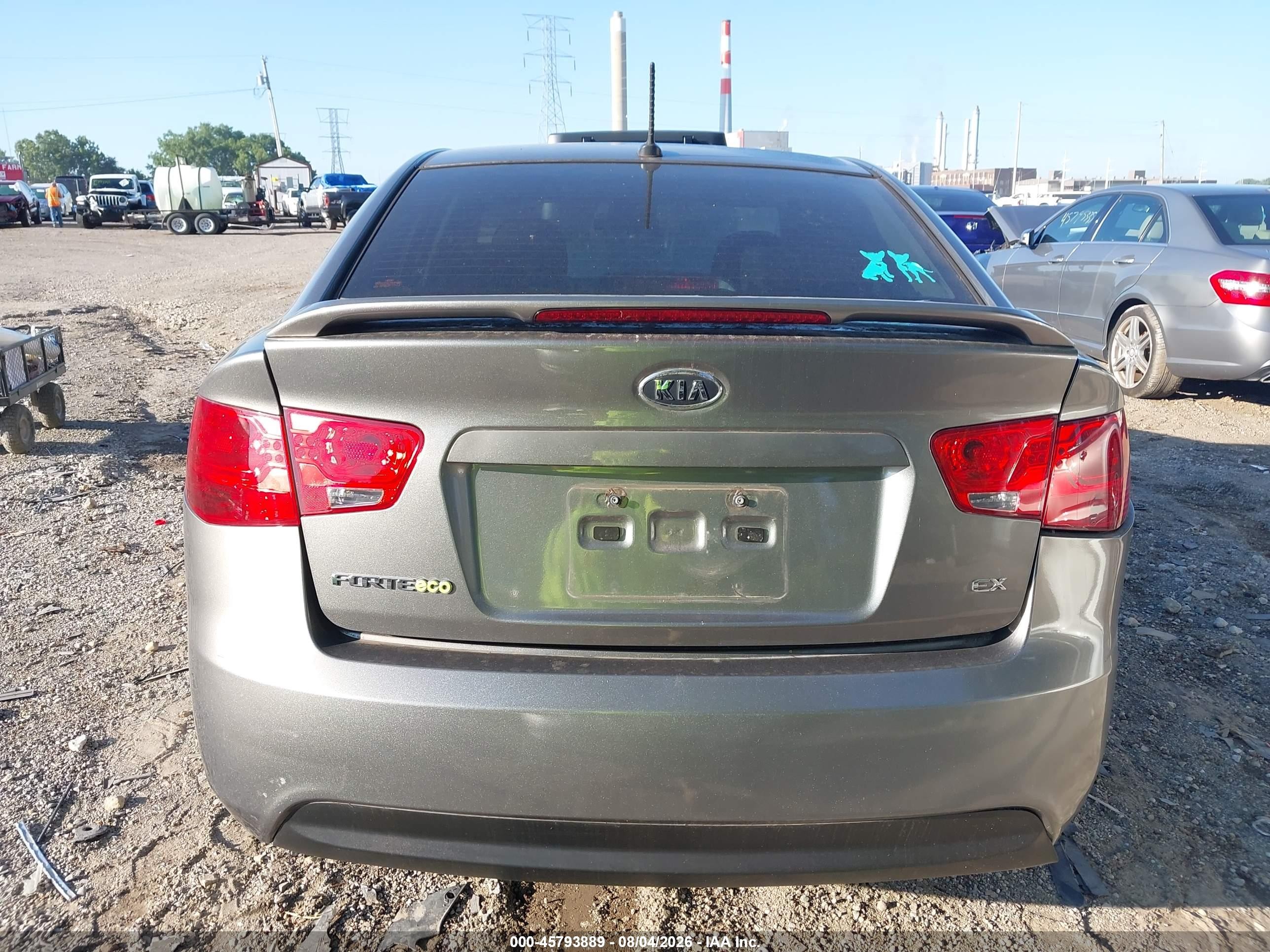 2012 Kia Forte Ex Серый vin: KNAFU4A23C5585280