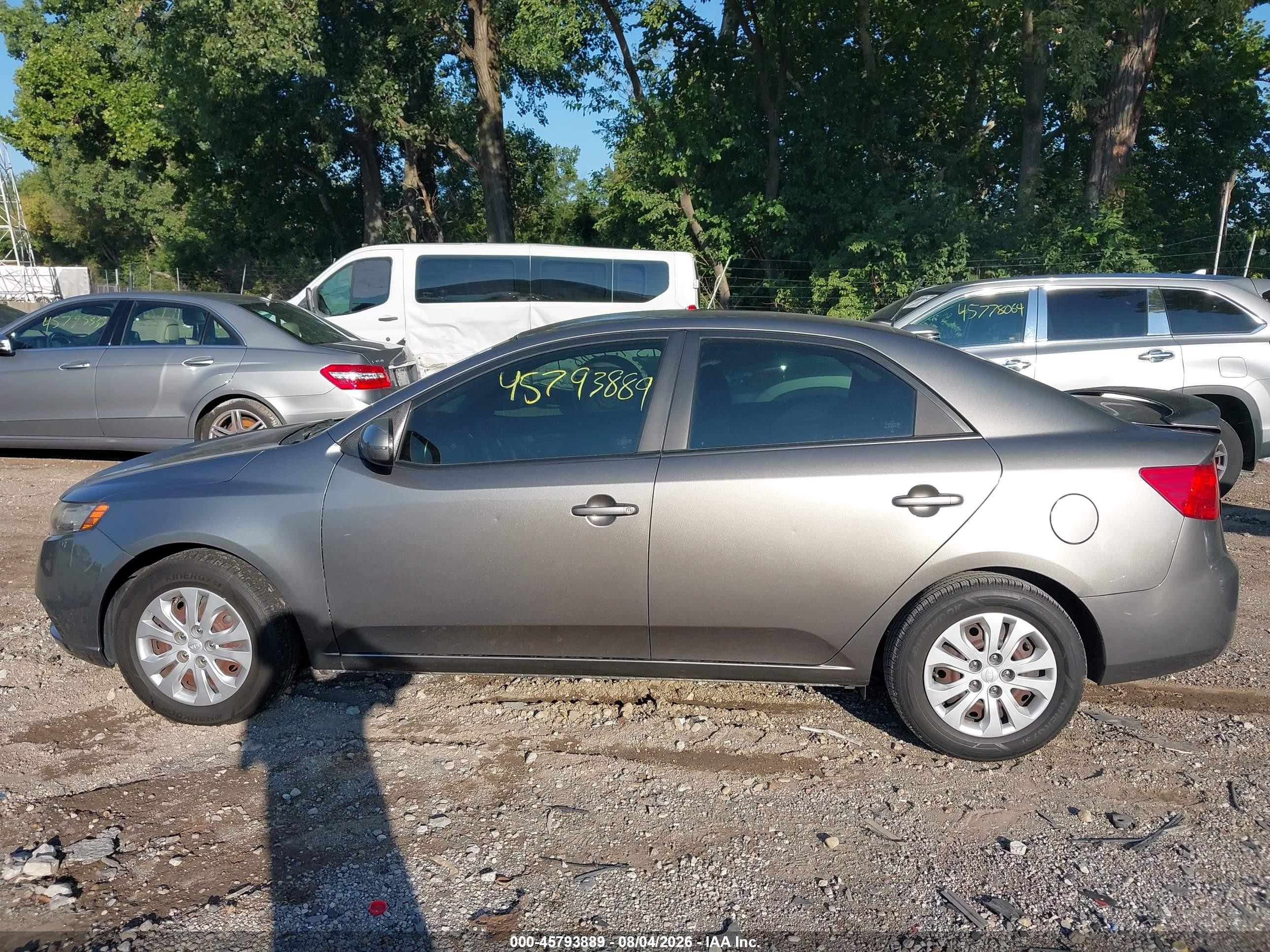 2012 Kia Forte Ex Серый vin: KNAFU4A23C5585280
