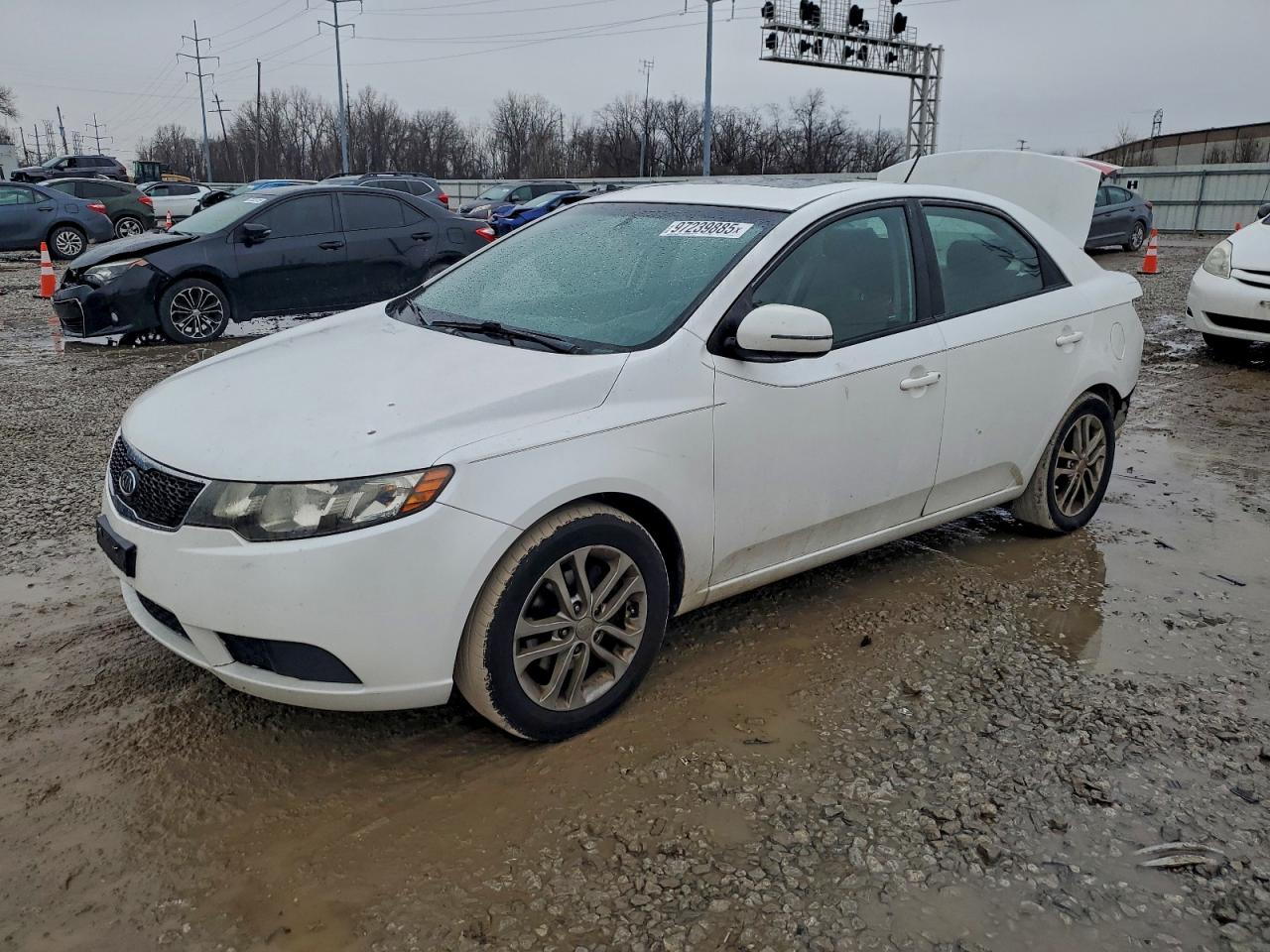 2012 Kia Forte Ex White vin: KNAFU4A23C5585344