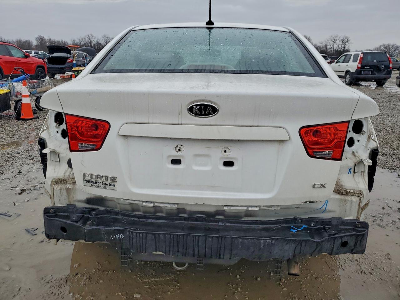 2012 Kia Forte Ex Белый vin: KNAFU4A23C5585344