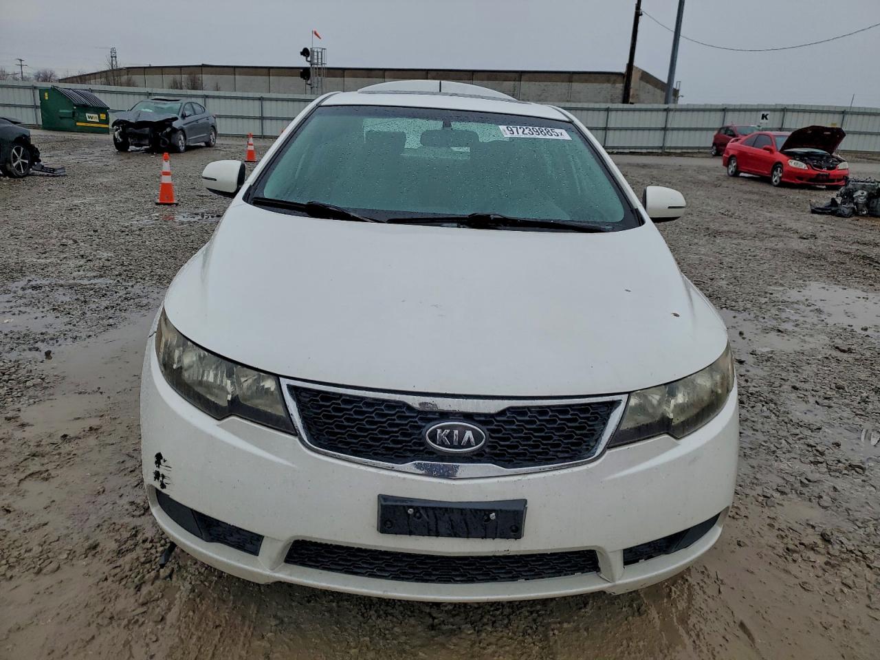 2012 Kia Forte Ex Белый vin: KNAFU4A23C5585344