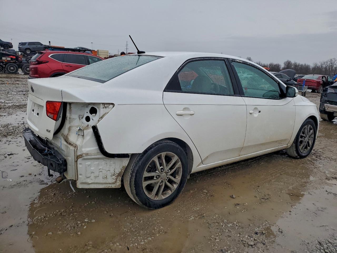 2012 Kia Forte Ex Белый vin: KNAFU4A23C5585344