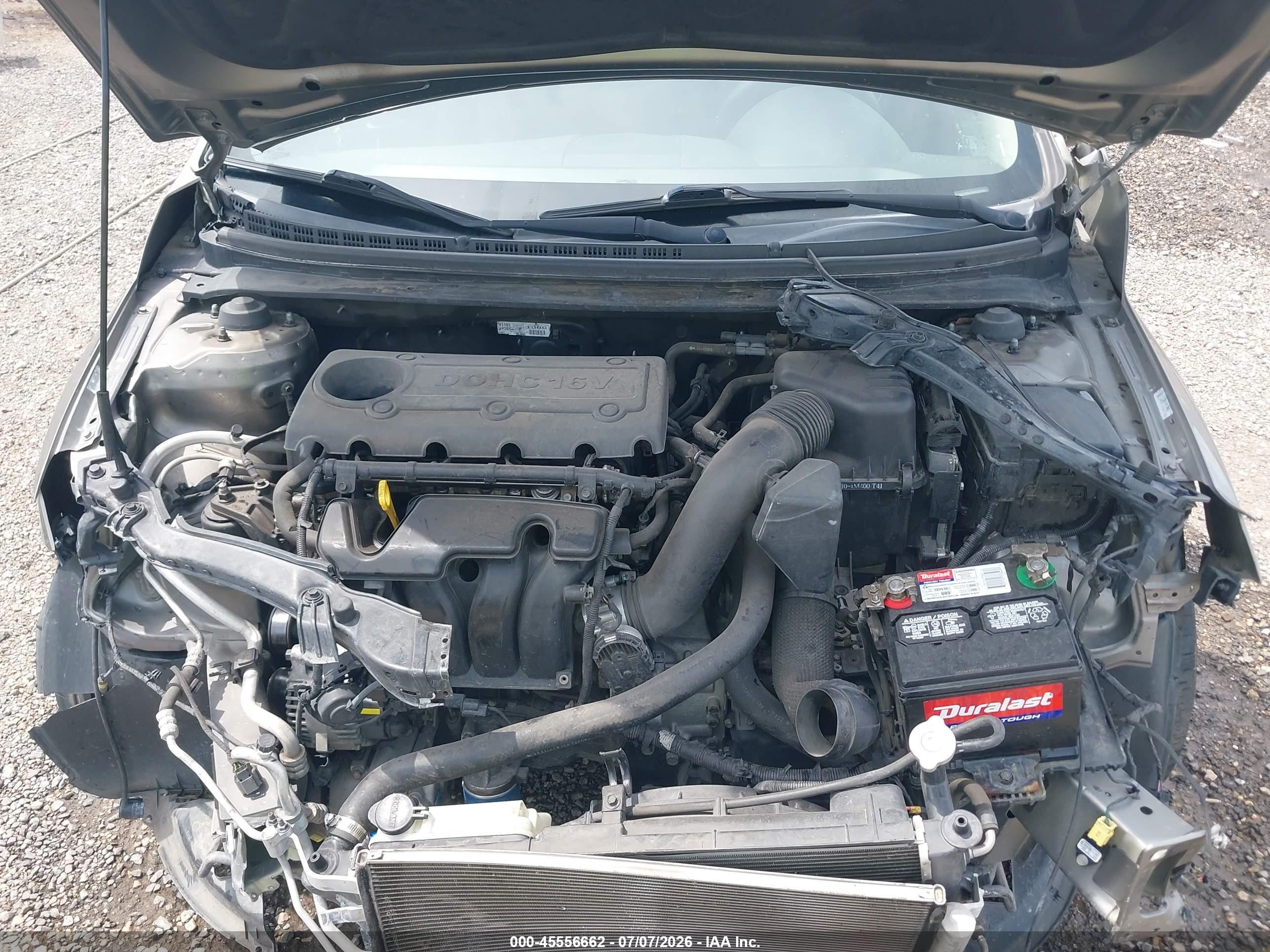 2013 Kia Forte Ex Silver vin: KNAFU4A23D5649206