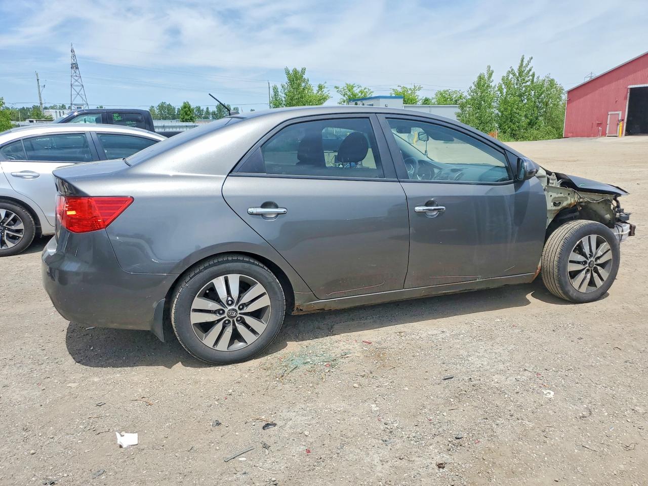 2013 Kia Forte Ex Gray vin: KNAFU4A23D5724664