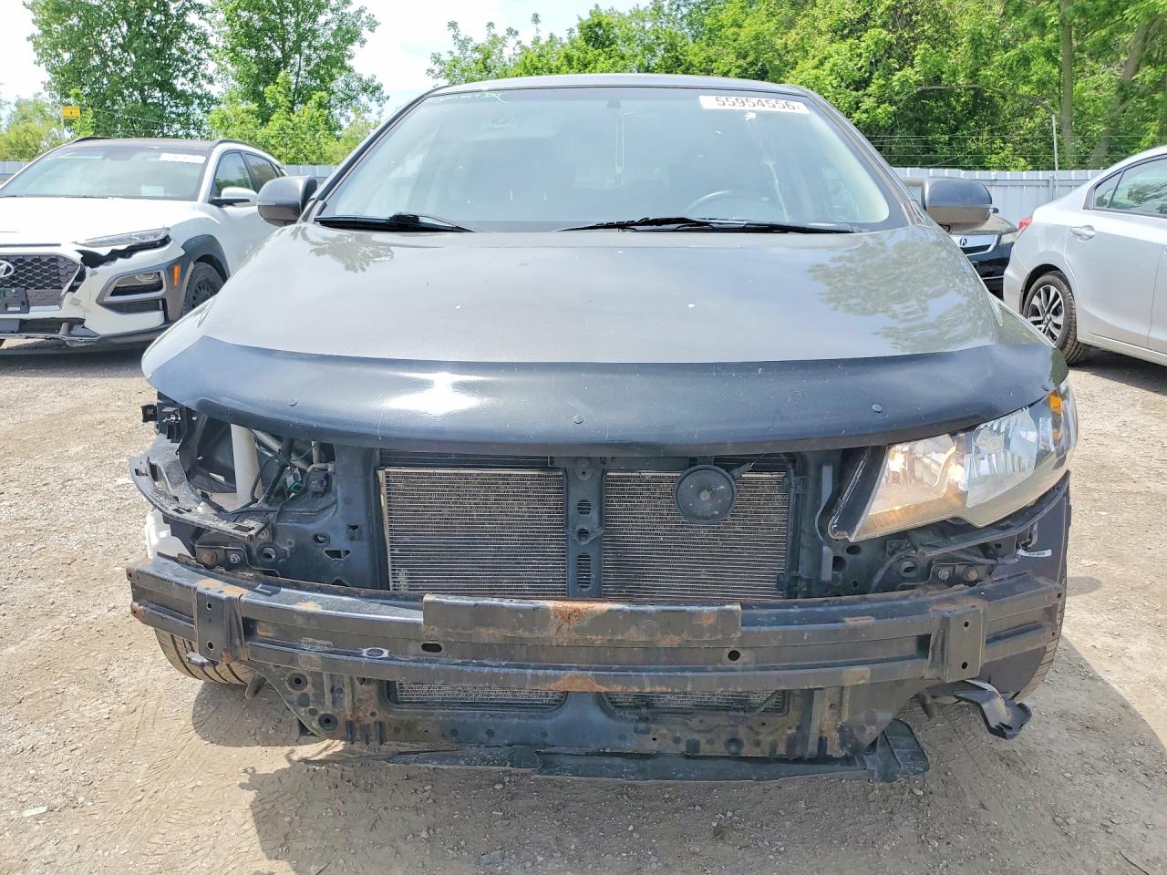 2013 Kia Forte Ex Gray vin: KNAFU4A23D5724664