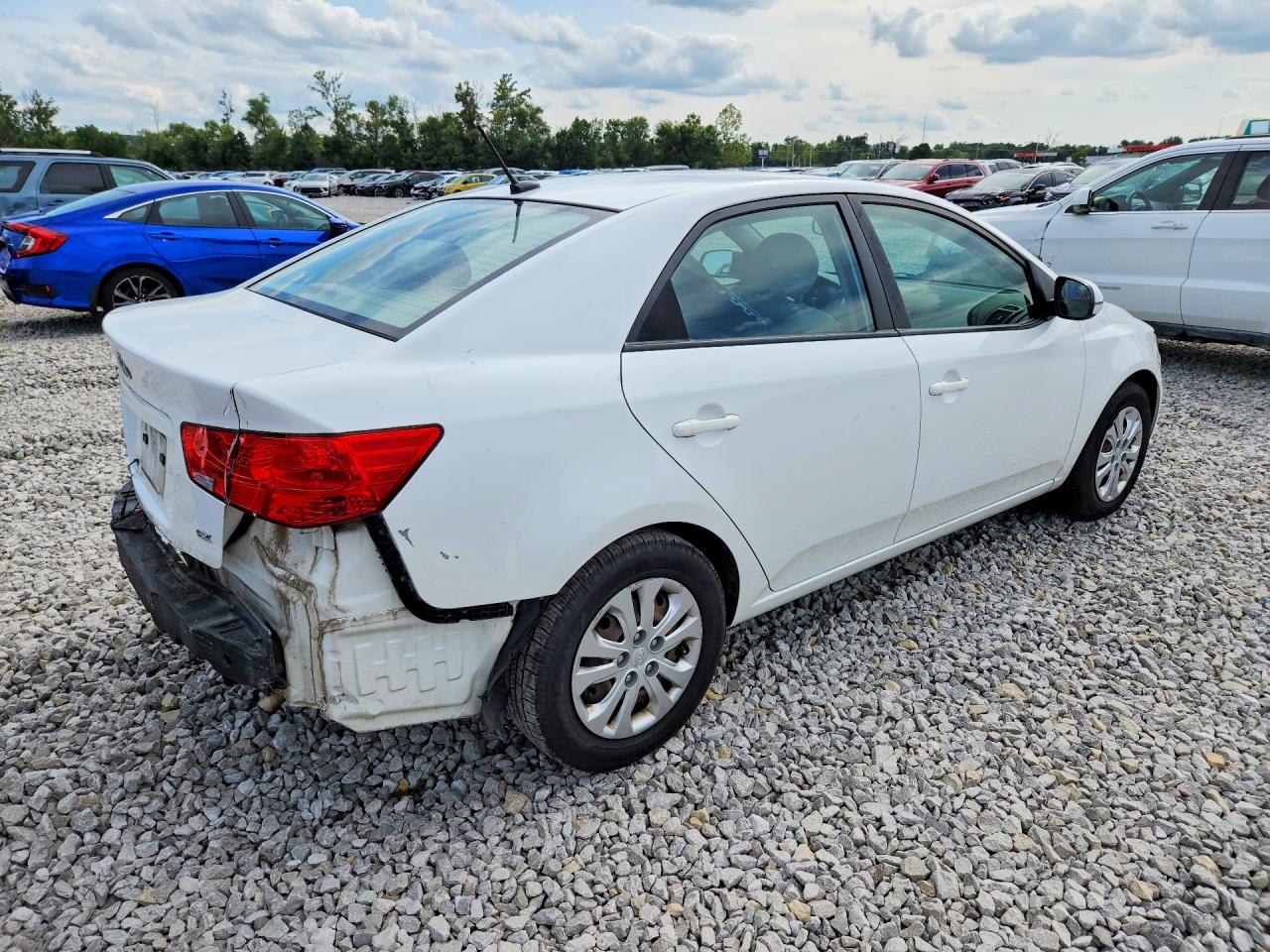 2013 Kia Forte Ex White vin: KNAFU4A23D5735616
