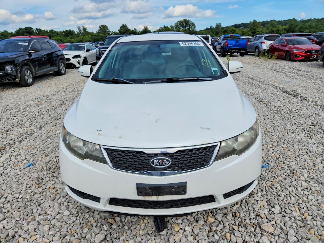 2013 Kia Forte Ex White vin: KNAFU4A23D5735616