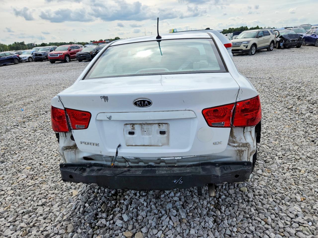2013 Kia Forte Ex White vin: KNAFU4A23D5735616