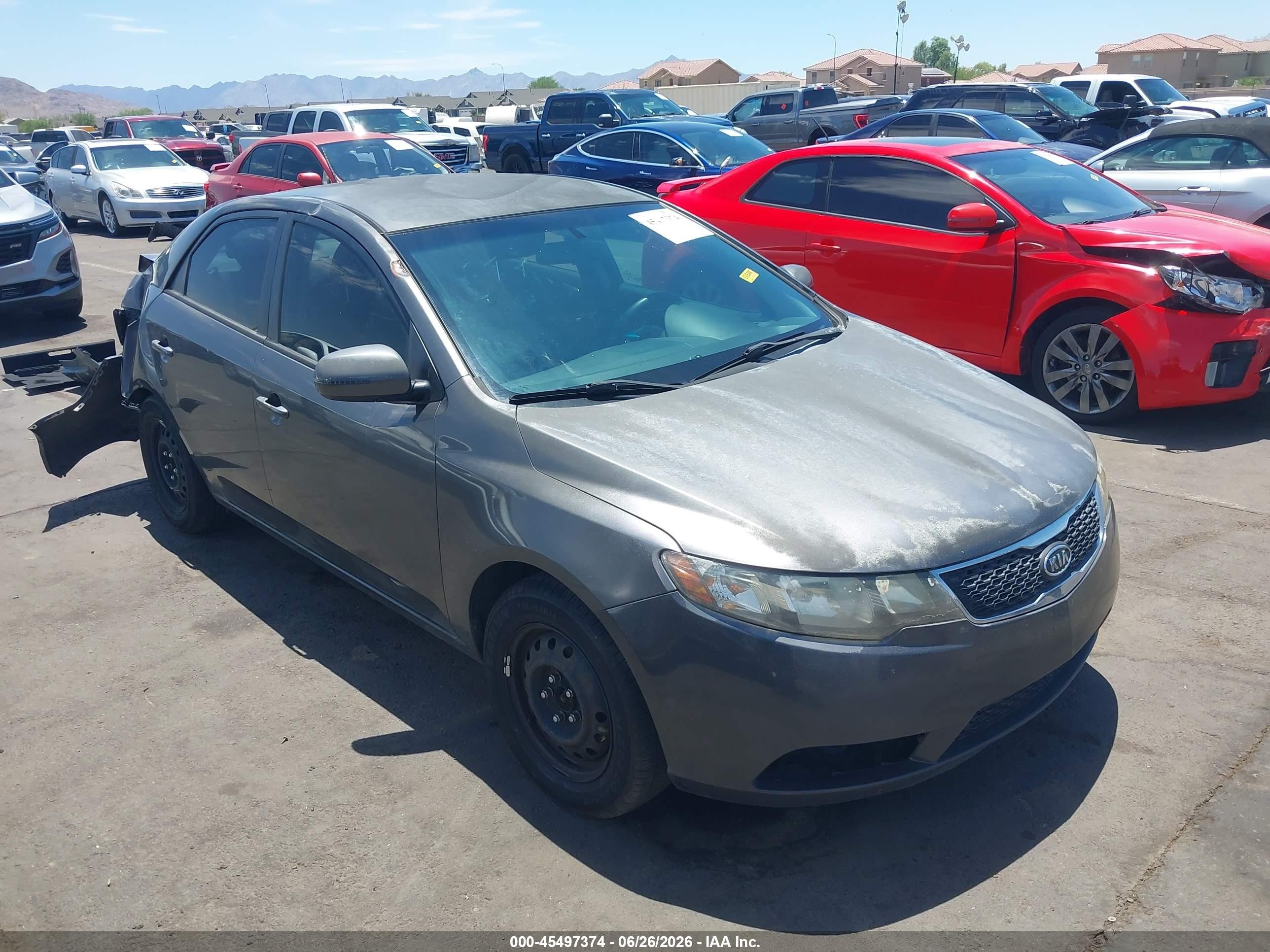 2013 Kia Forte Ex Gray vin: KNAFU4A23D5737074