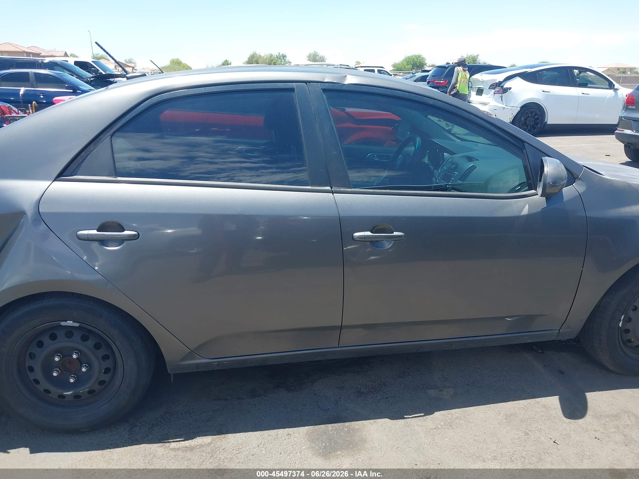 2013 Kia Forte Ex Gray vin: KNAFU4A23D5737074
