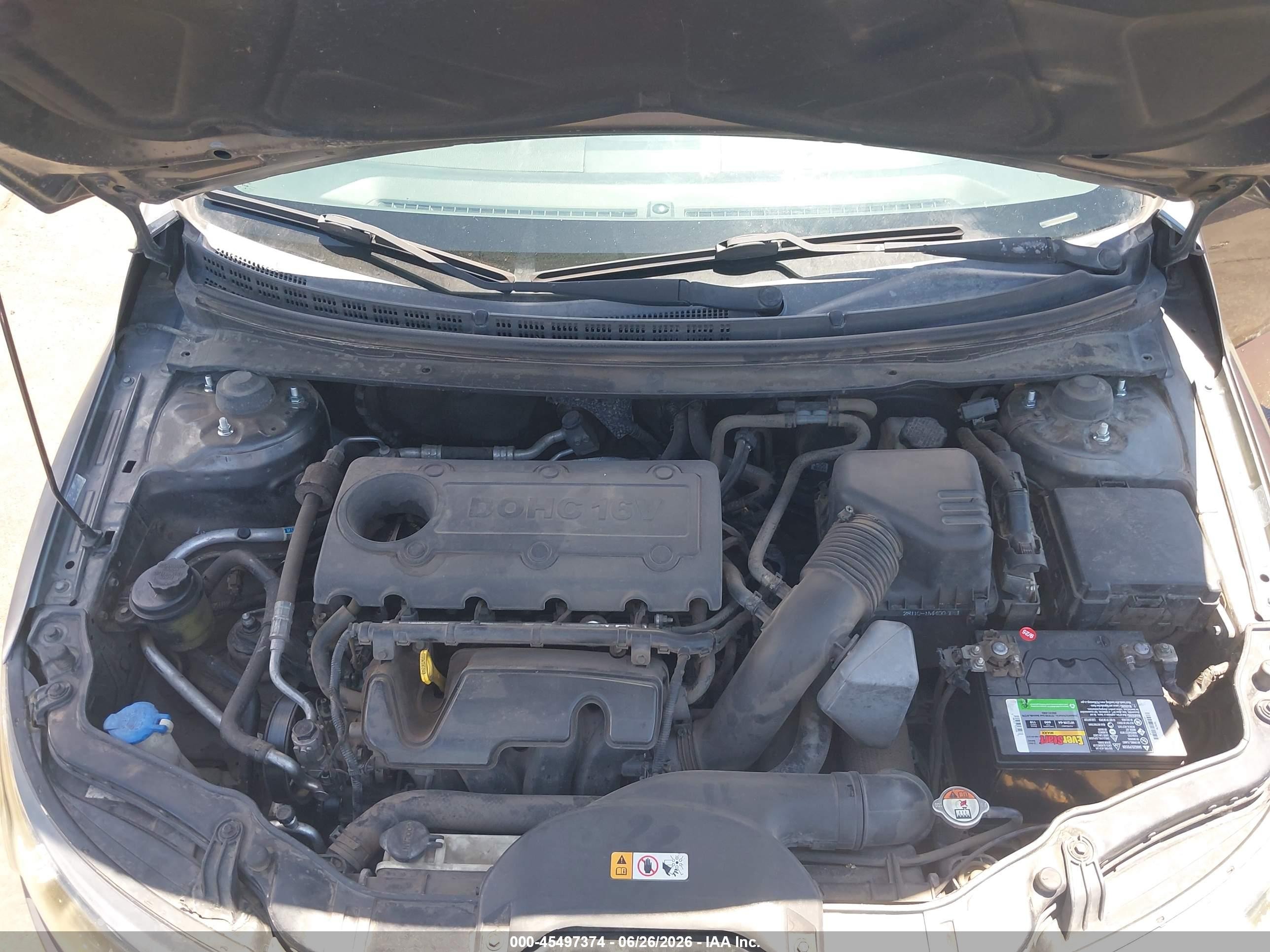 2013 Kia Forte Ex Gray vin: KNAFU4A23D5737074