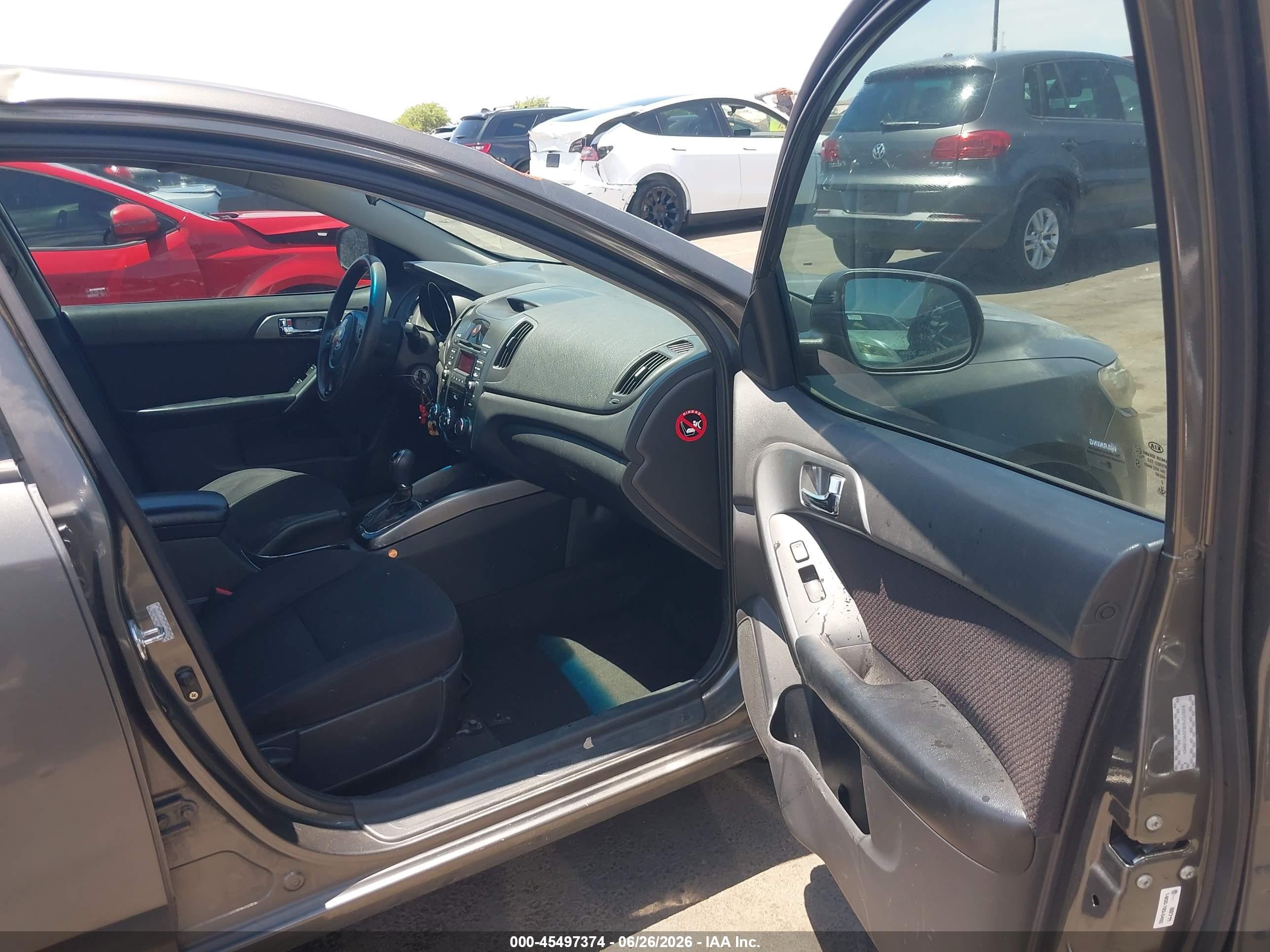 2013 Kia Forte Ex Gray vin: KNAFU4A23D5737074