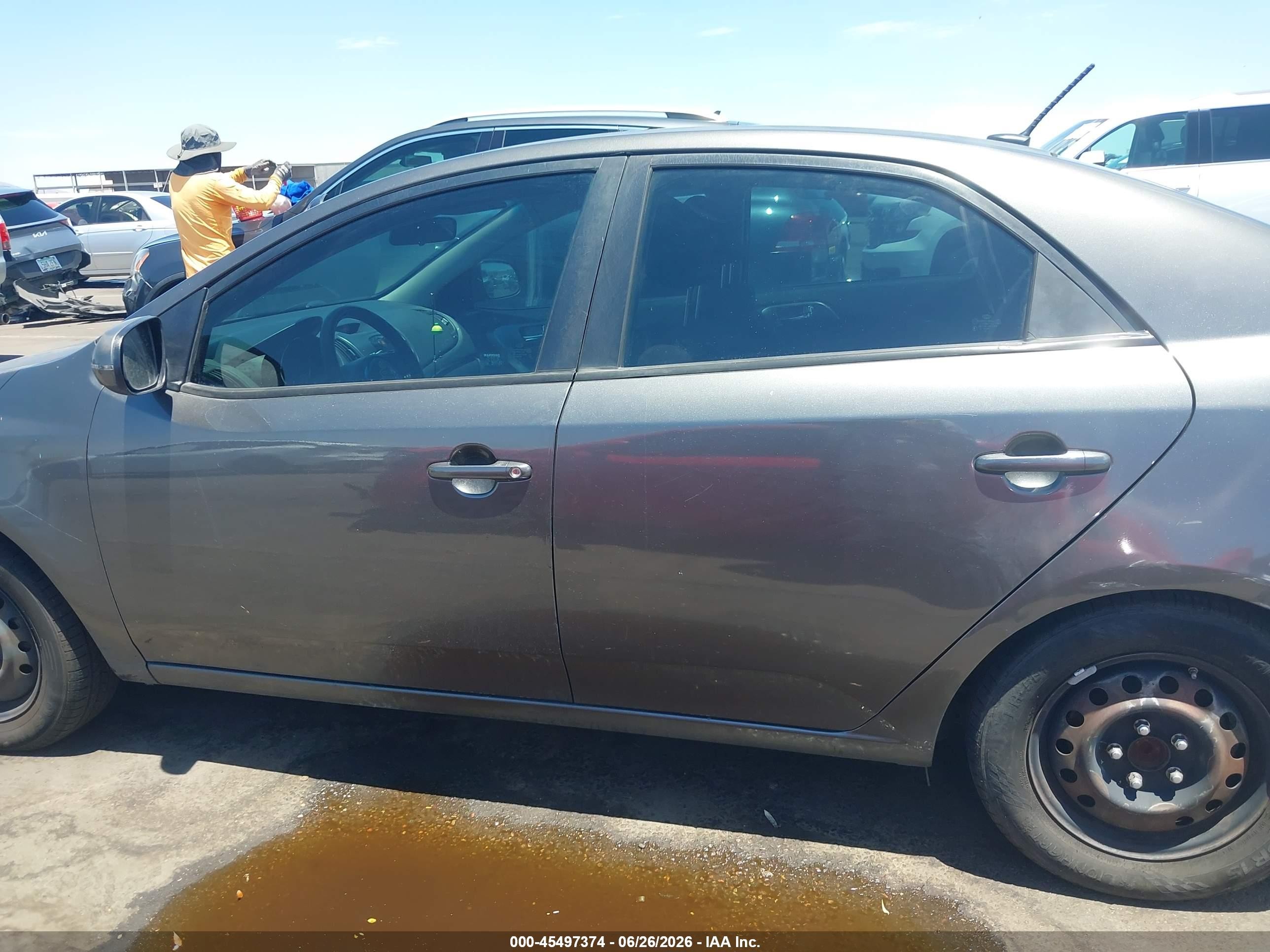 2013 Kia Forte Ex Gray vin: KNAFU4A23D5737074