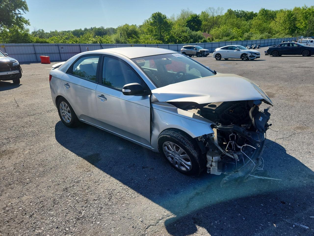 2010 Kia Forte Ex Silver vin: KNAFU4A24A5048480