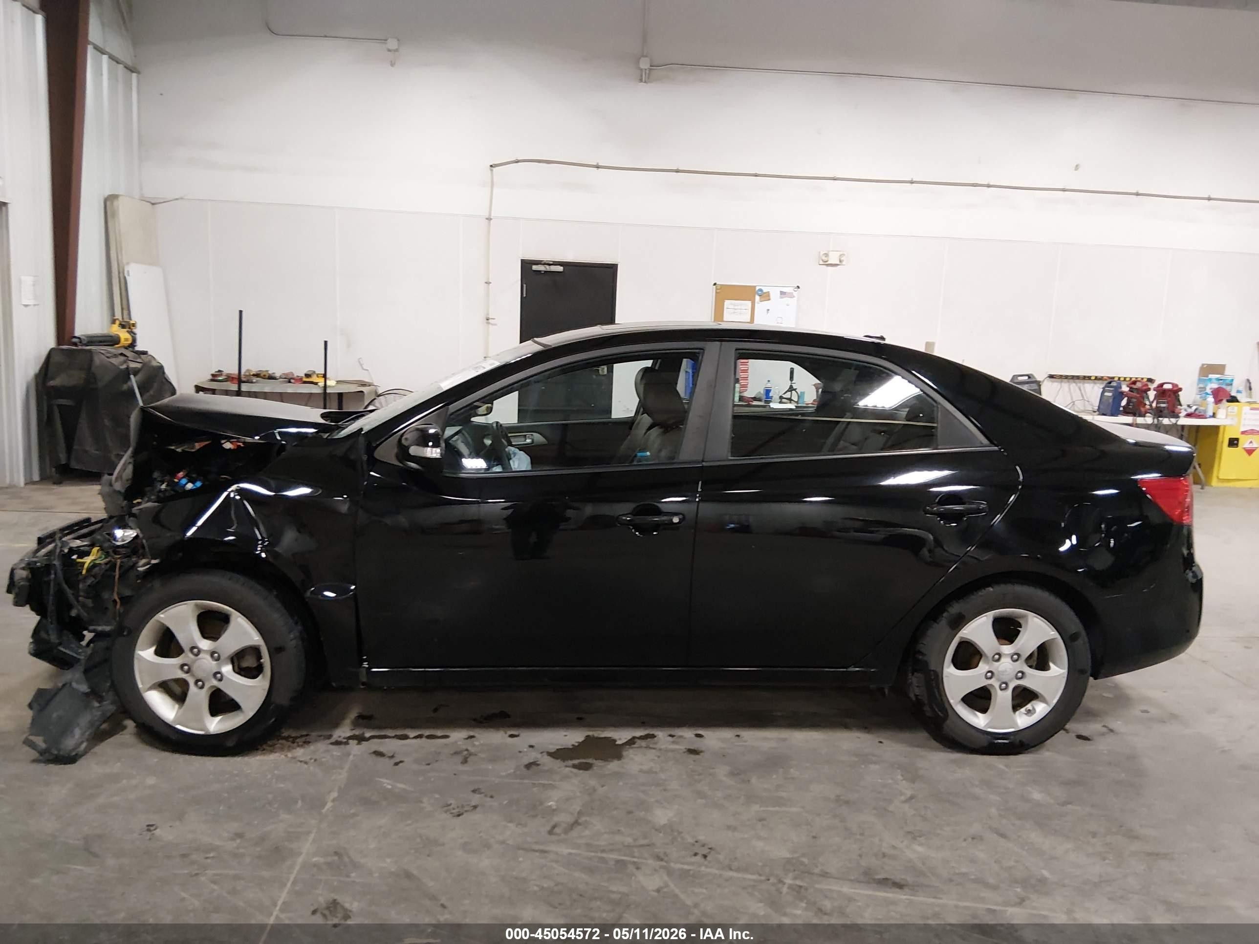 2010 Kia Forte Ex Черный vin: KNAFU4A24A5062878