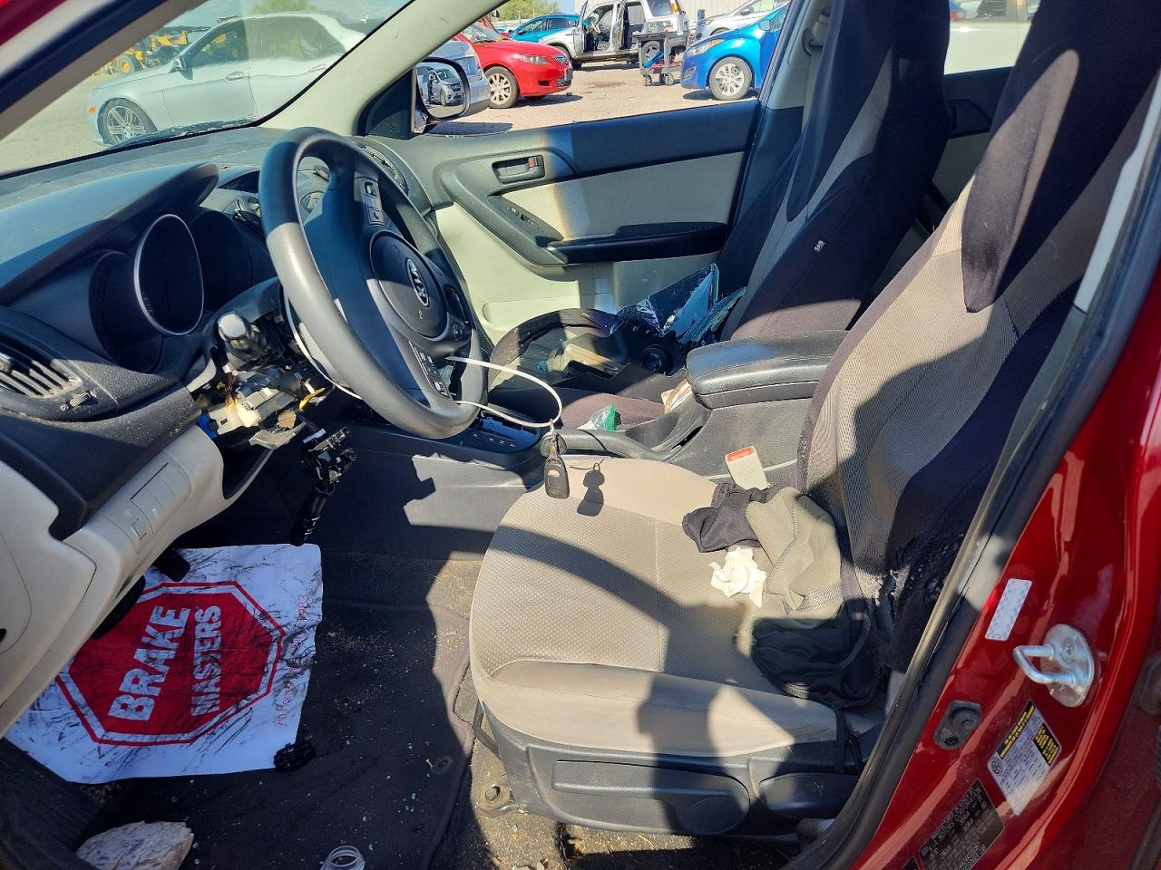 2010 Kia Forte Ex Red vin: KNAFU4A24A5310367