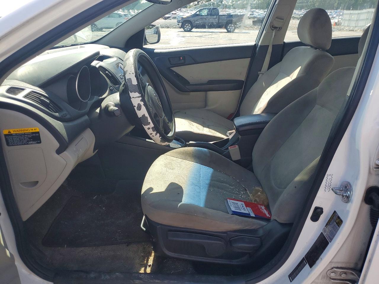 2010 Kia Forte Ex White vin: KNAFU4A24A5849474