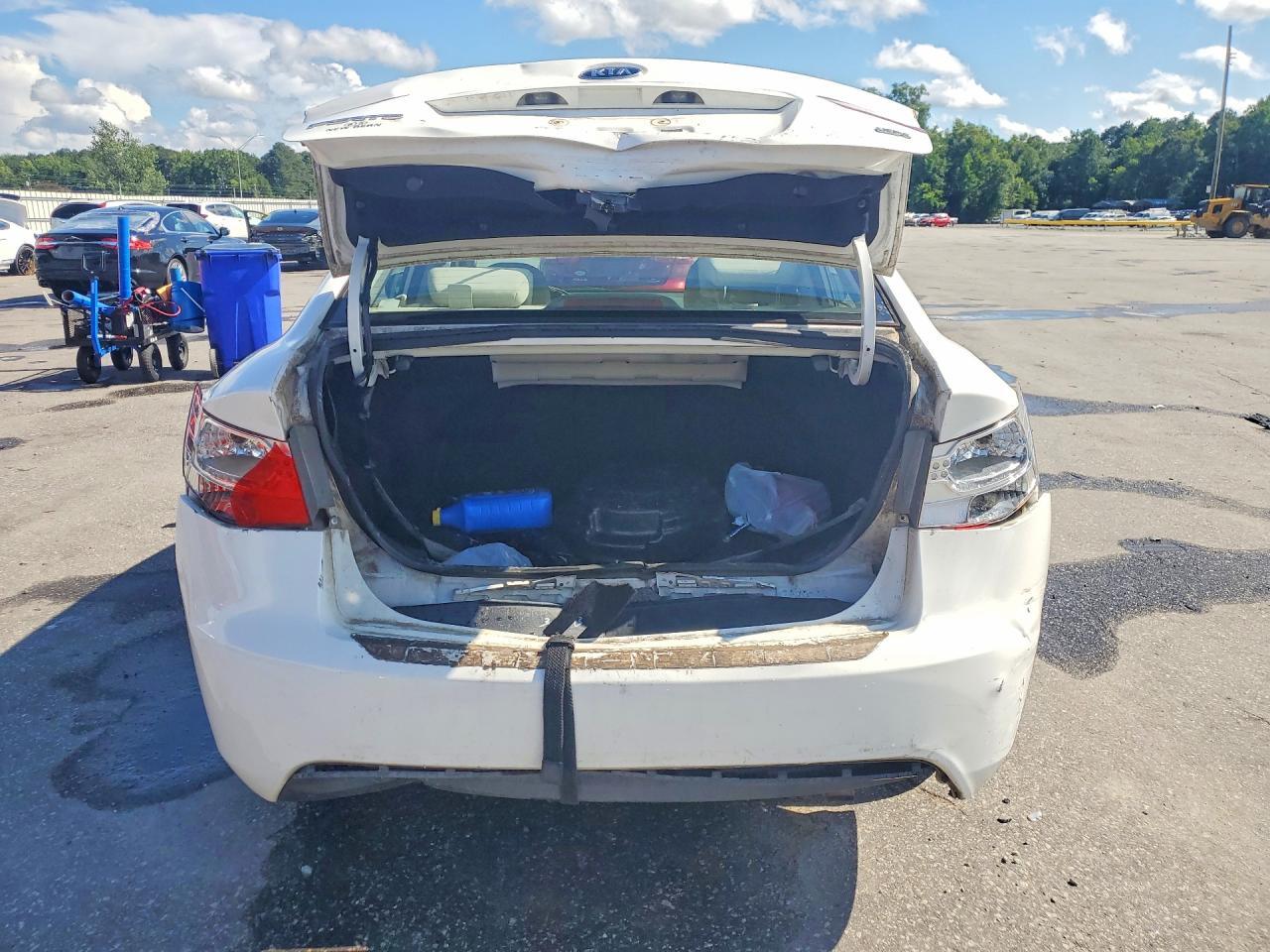 2010 Kia Forte Ex White vin: KNAFU4A24A5849474