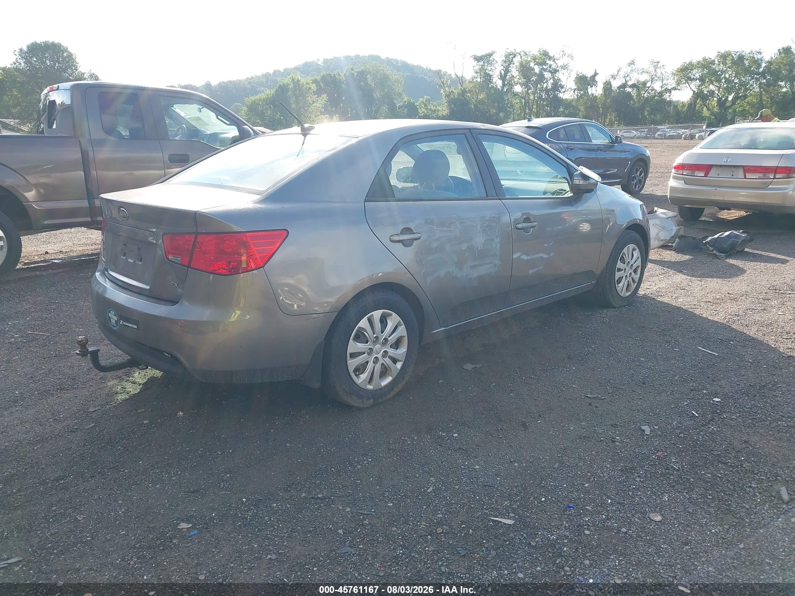 2010 Kia Forte Ex Gray vin: KNAFU4A24A5860779