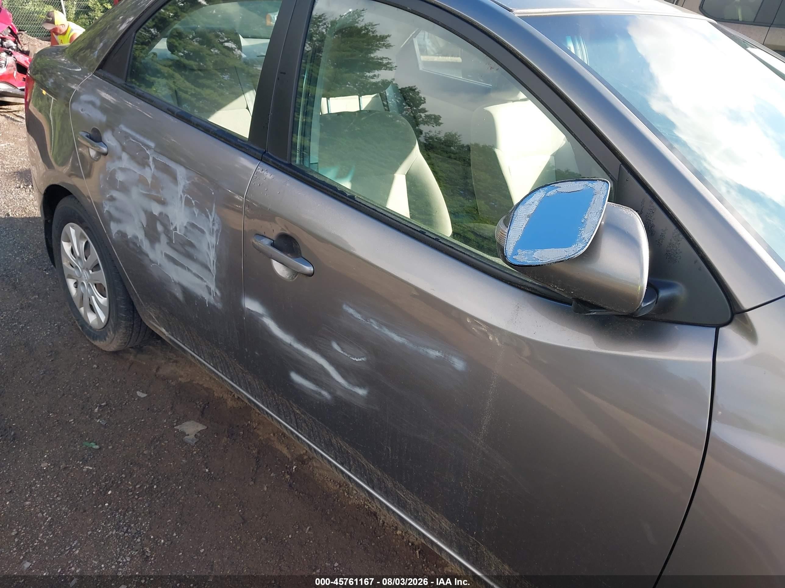 2010 Kia Forte Ex Gray vin: KNAFU4A24A5860779