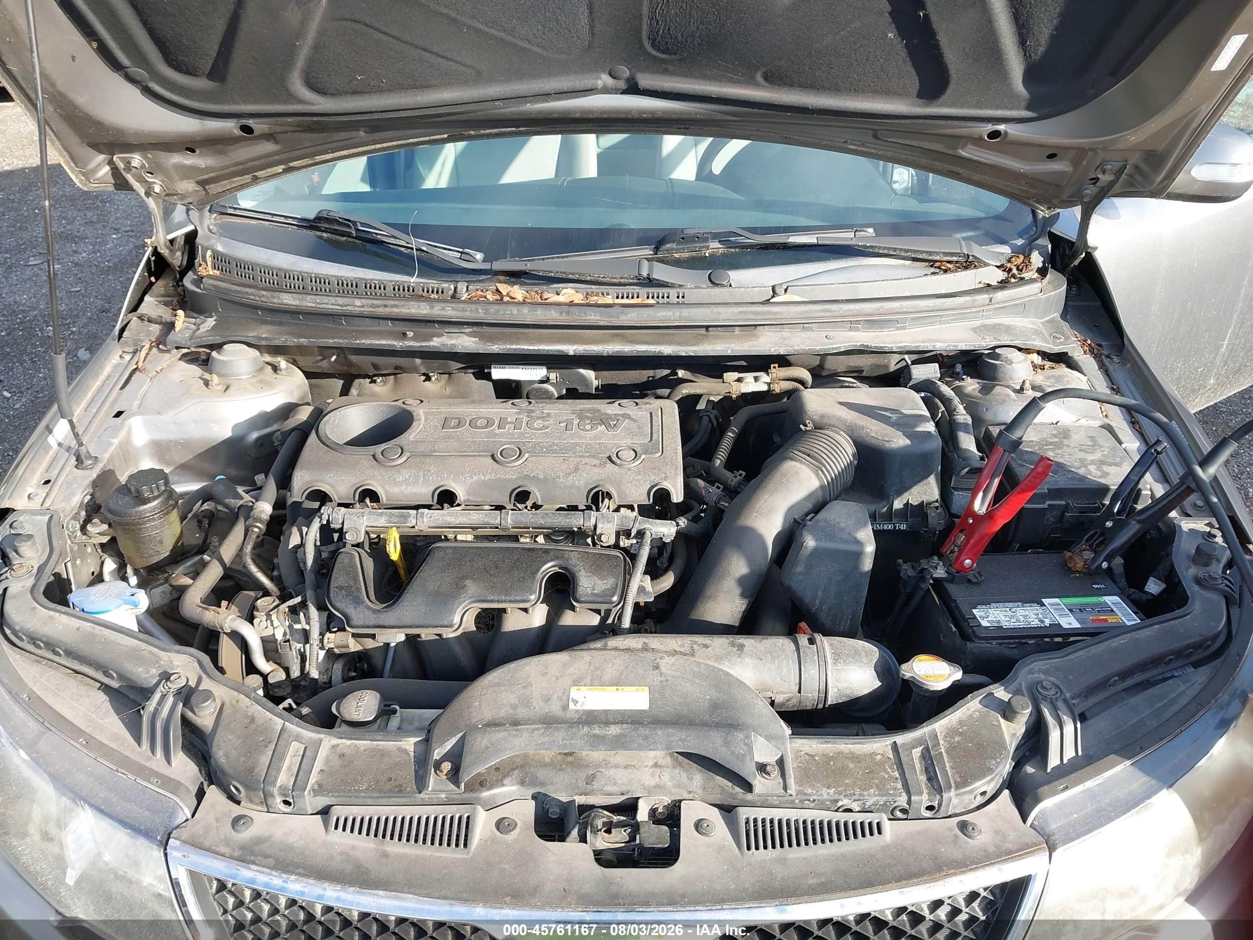 2010 Kia Forte Ex Gray vin: KNAFU4A24A5860779