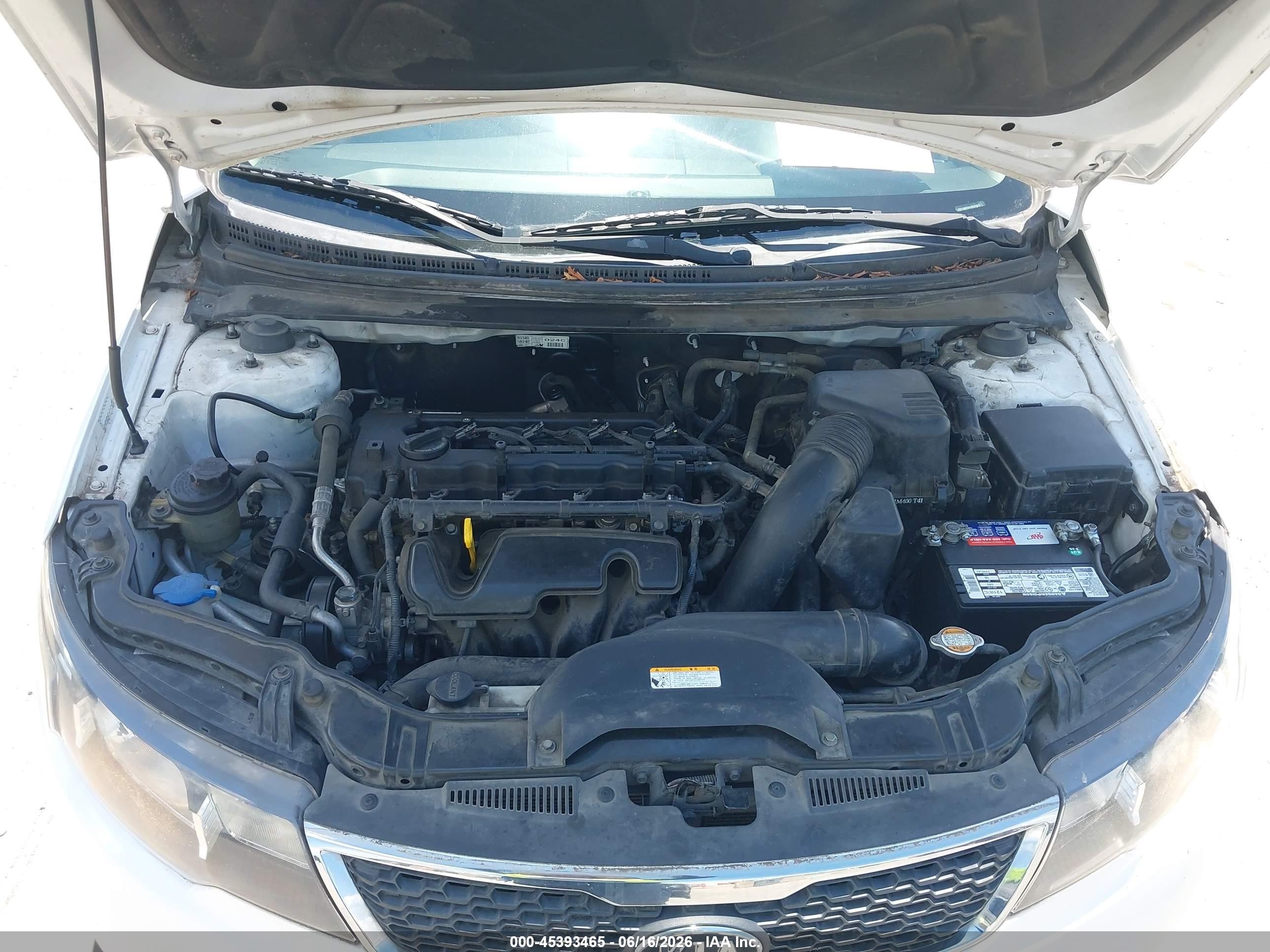2011 Kia Forte Ex White vin: KNAFU4A24B5435273