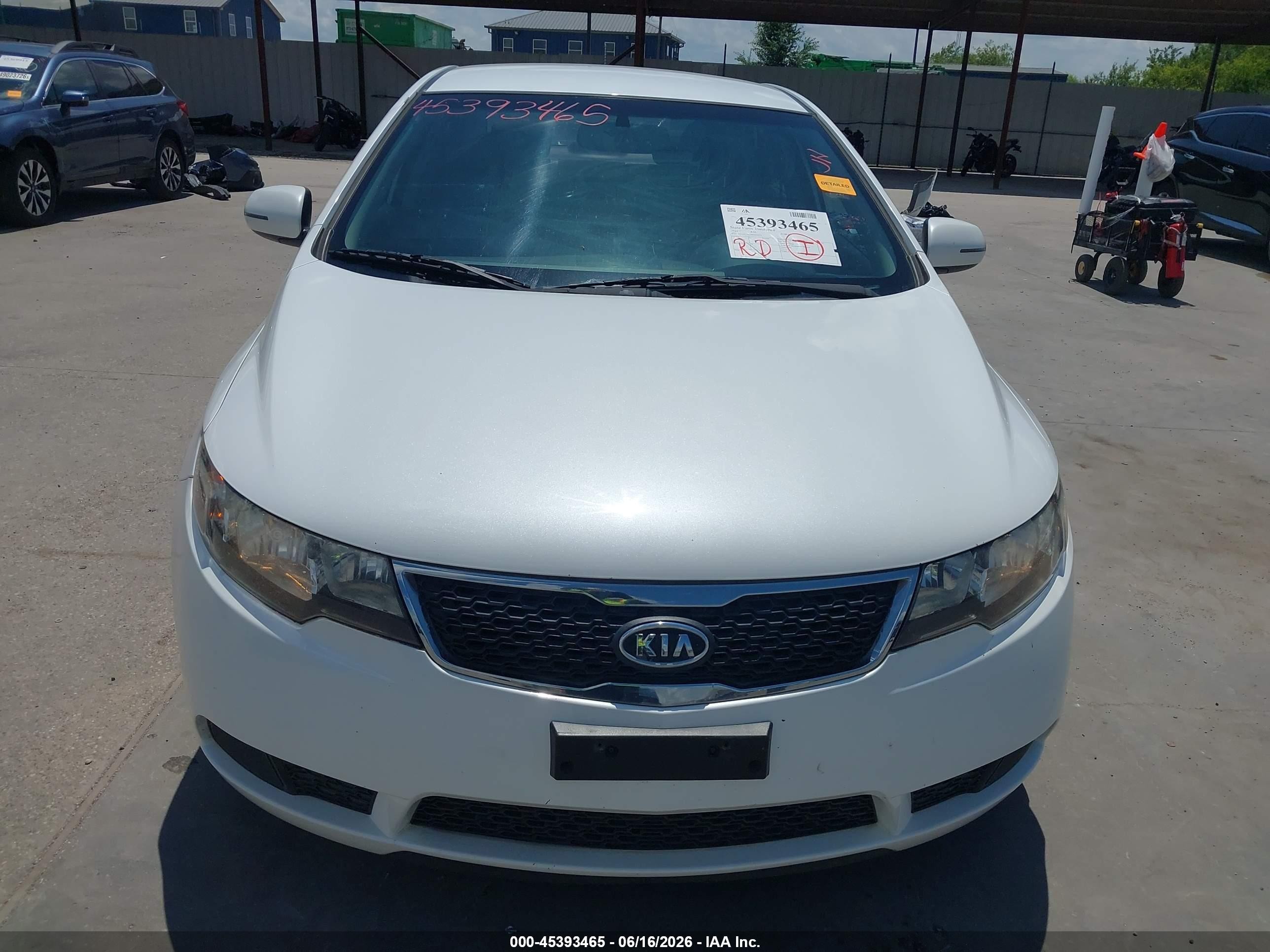 2011 Kia Forte Ex White vin: KNAFU4A24B5435273