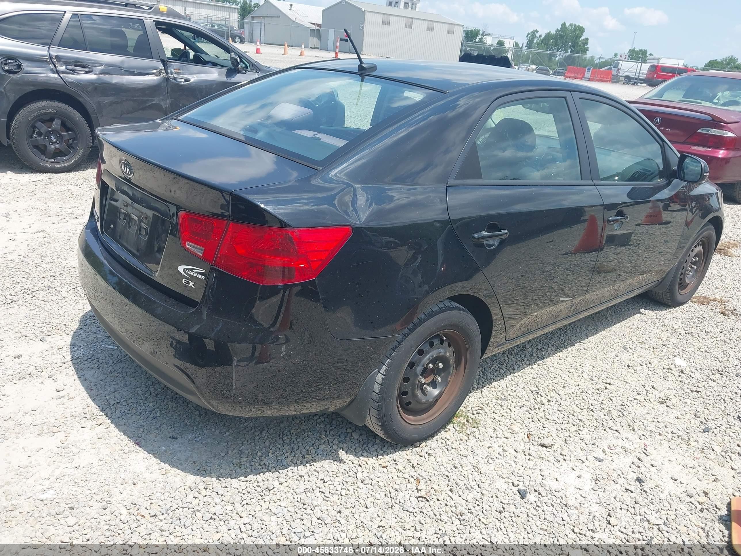 2011 Kia Forte Ex Black vin: KNAFU4A24B5436844