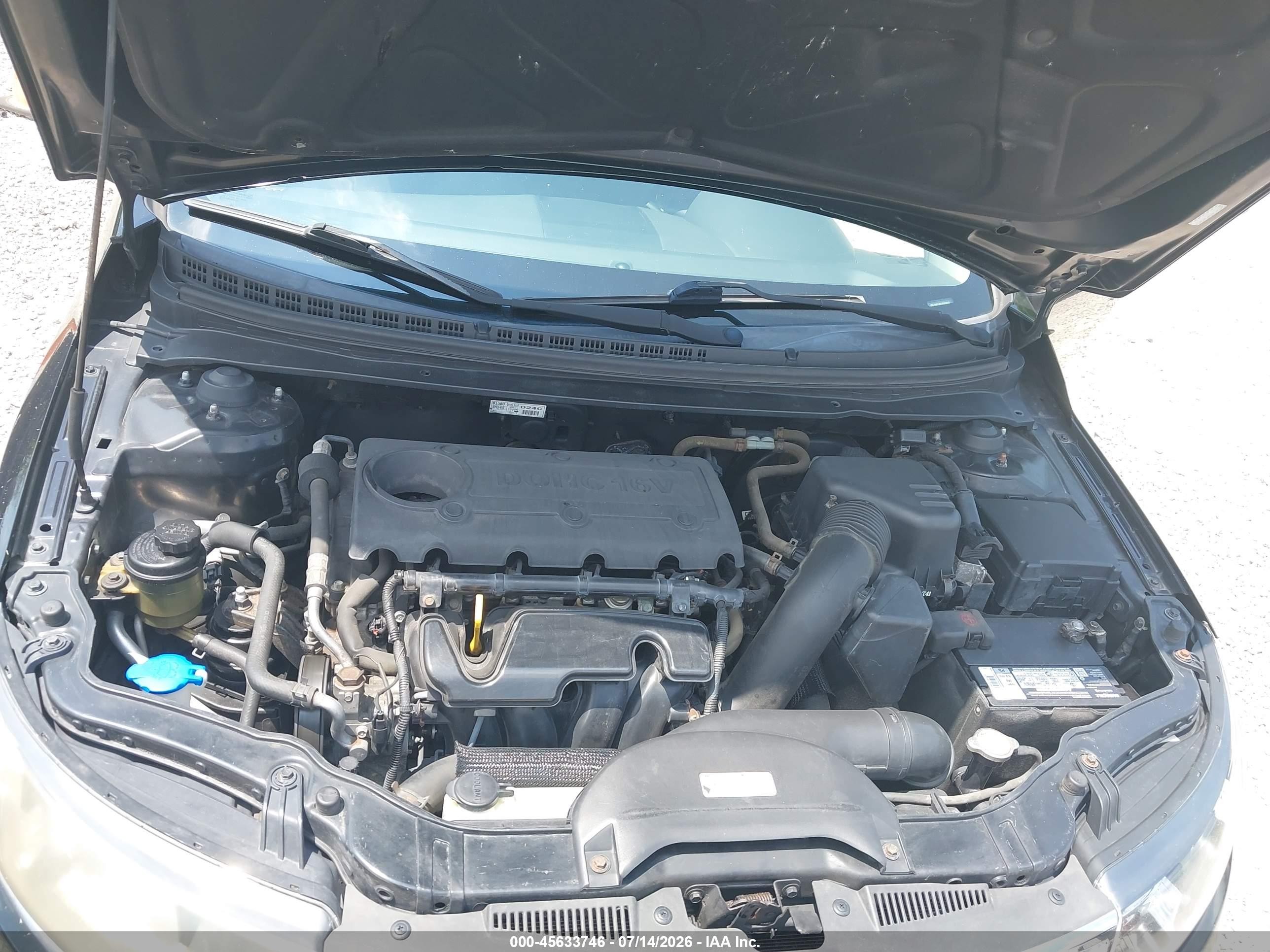 2011 Kia Forte Ex Black vin: KNAFU4A24B5436844