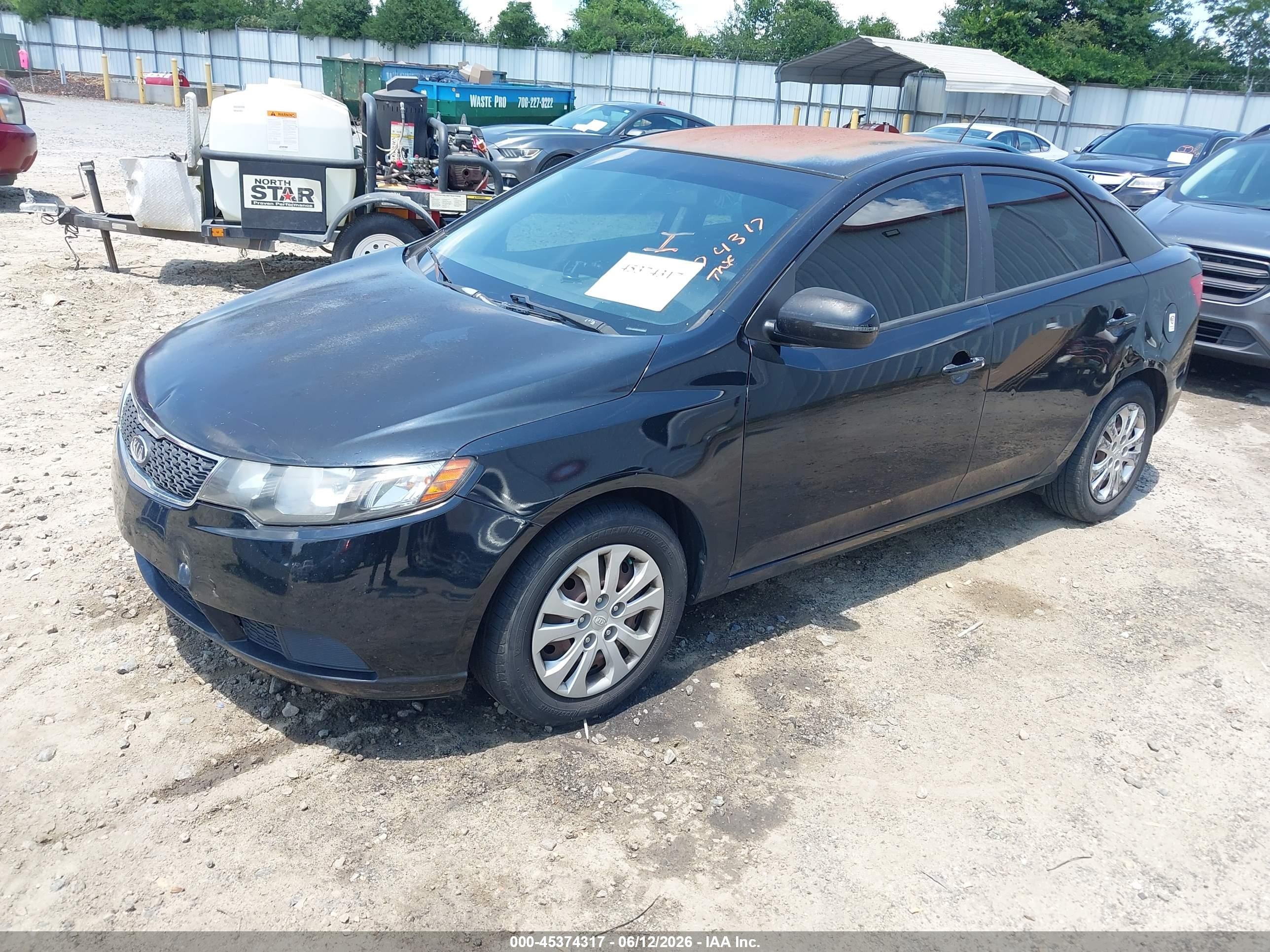 2012 Kia Forte Ex Black vin: KNAFU4A24C5548805