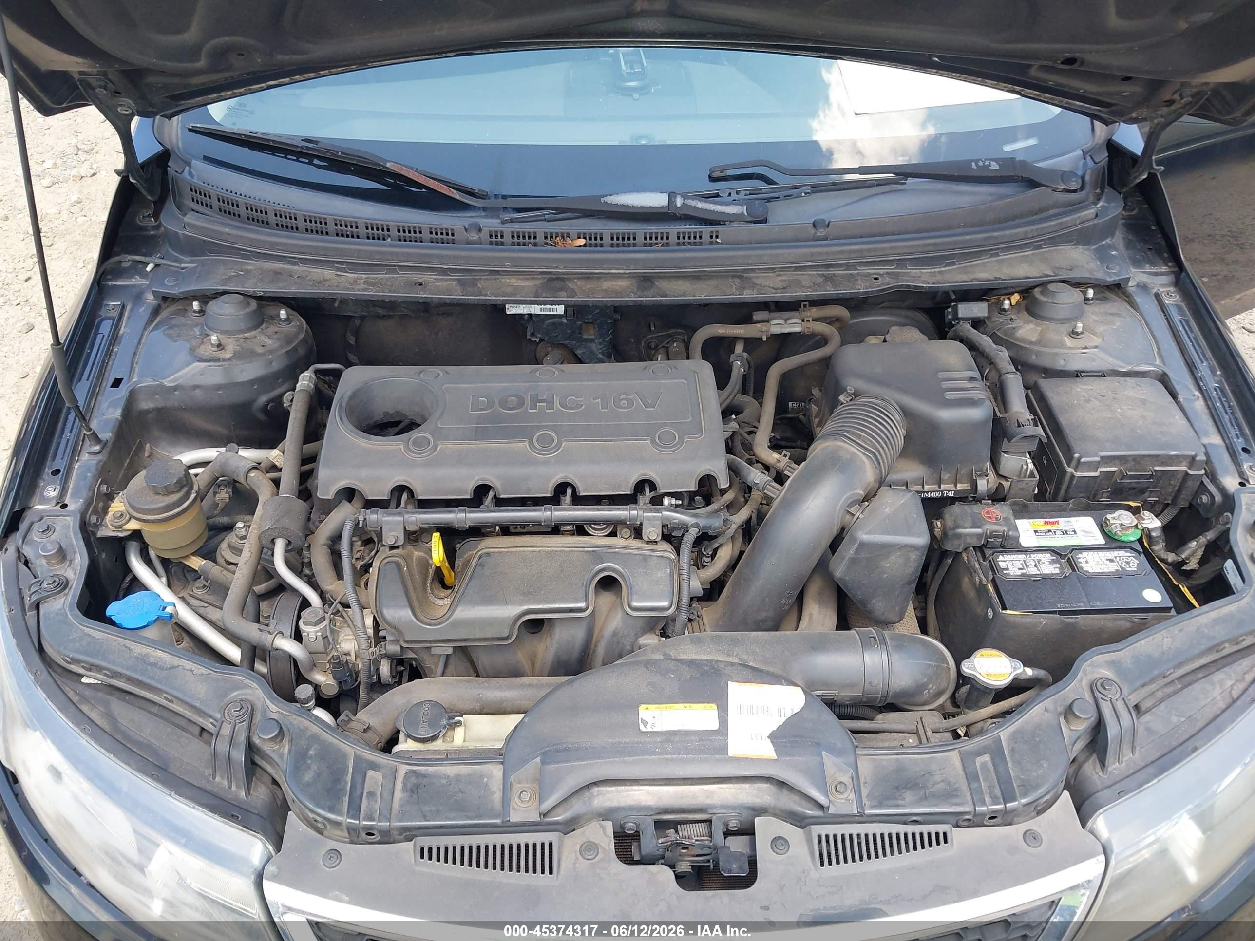 2012 Kia Forte Ex Black vin: KNAFU4A24C5548805