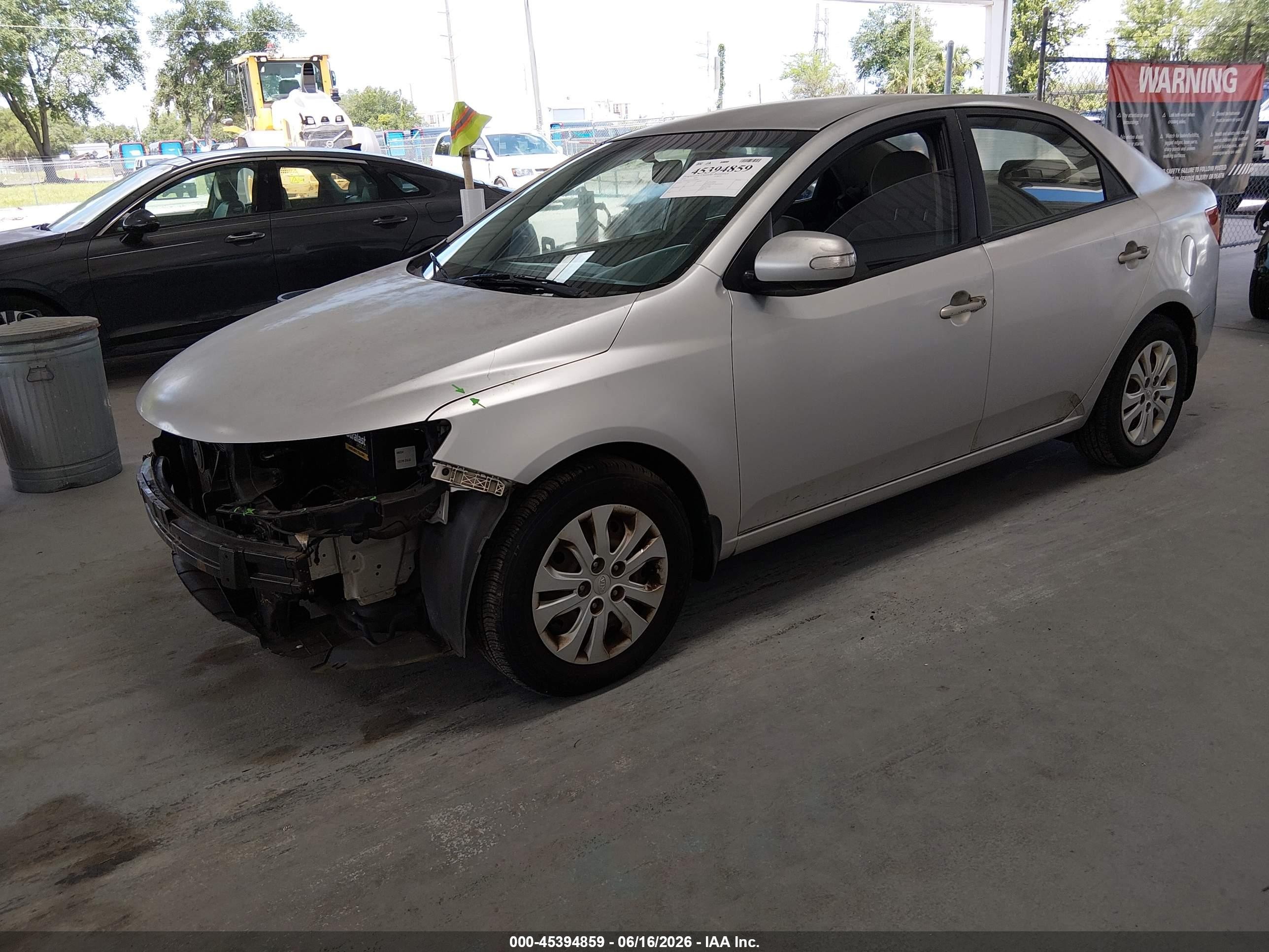 2010 Kia Forte Ex Silver vin: KNAFU4A25A5050447