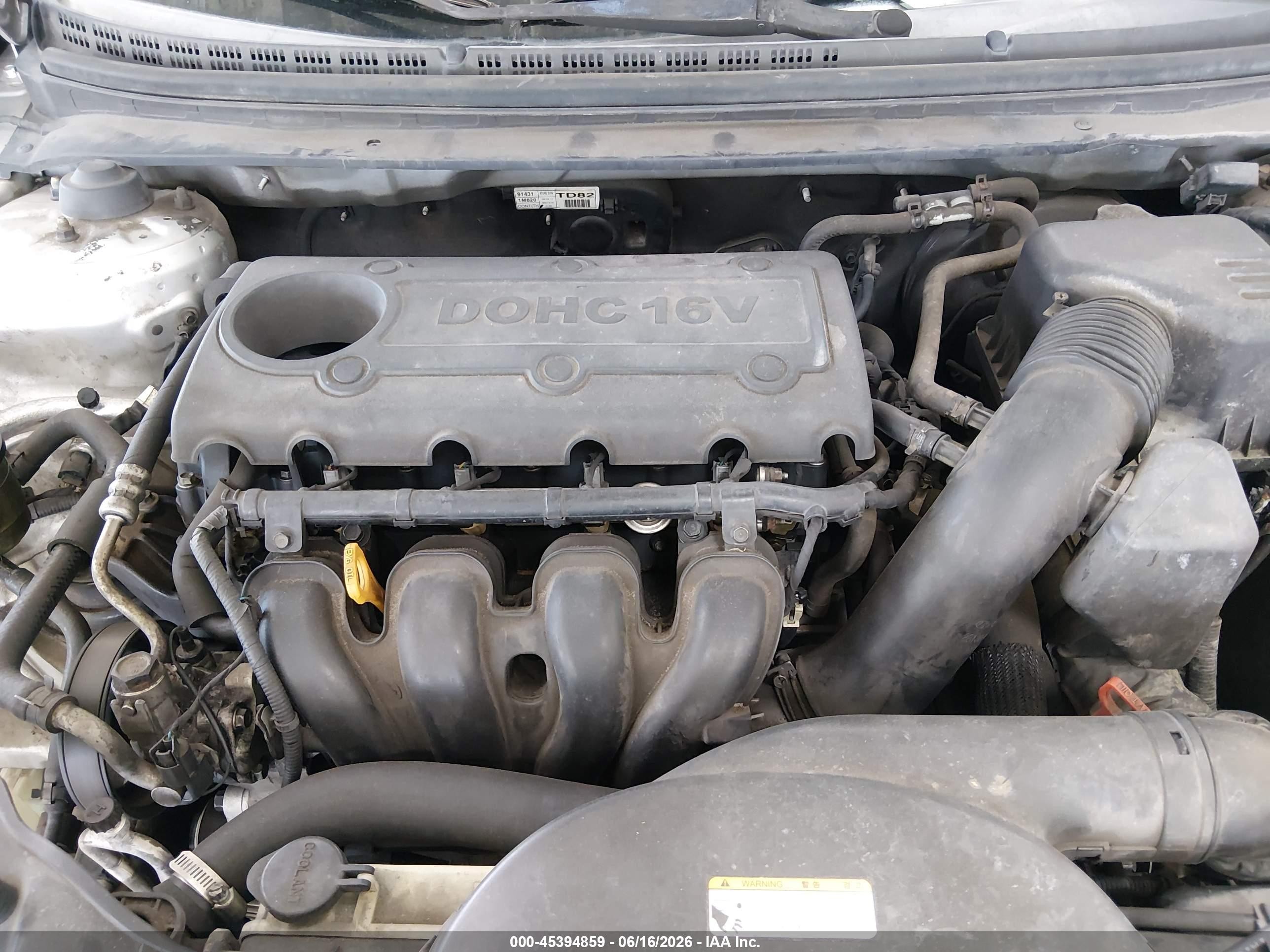 2010 Kia Forte Ex Silver vin: KNAFU4A25A5050447