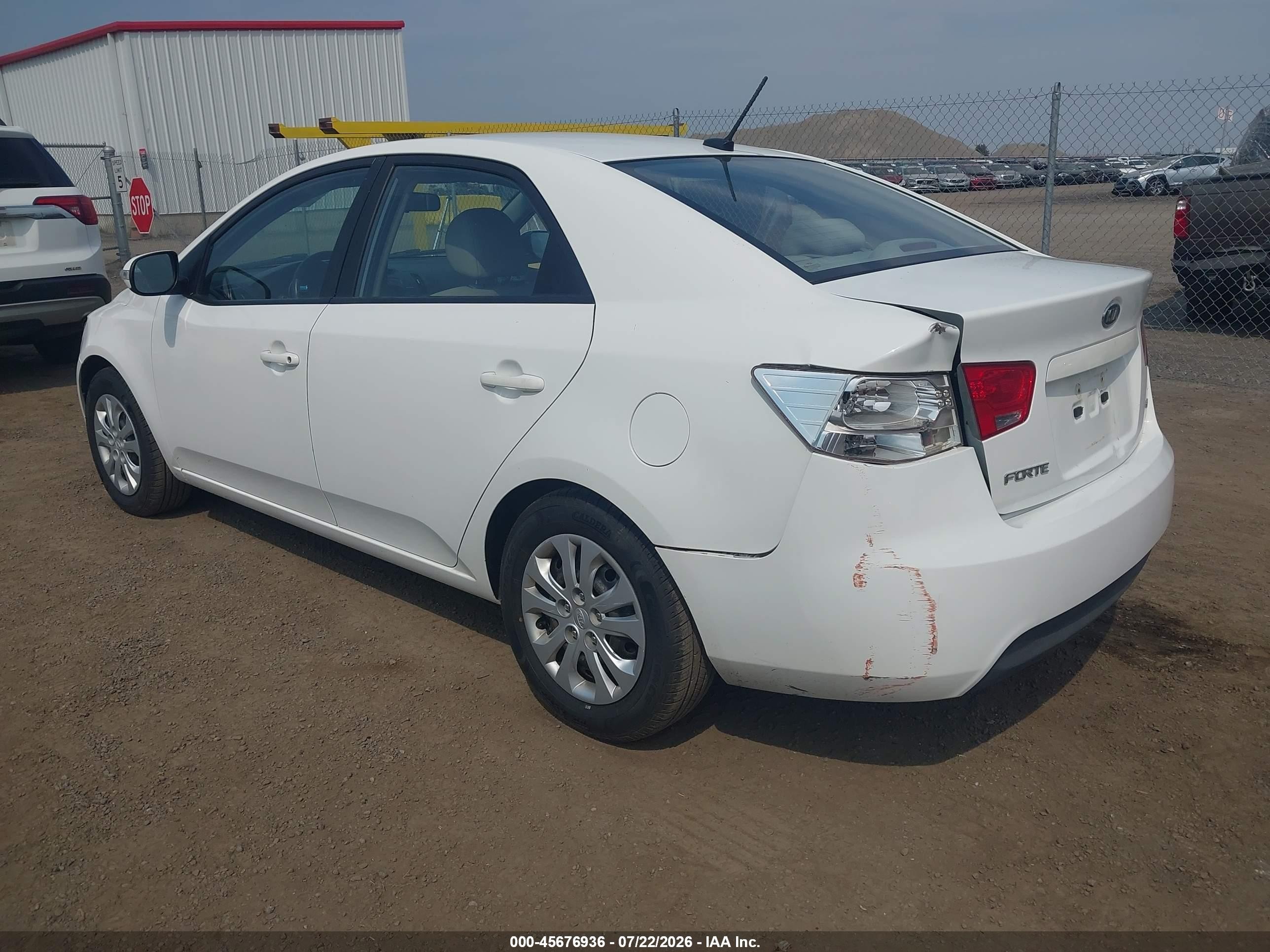 2010 Kia Forte Ex White vin: KNAFU4A25A5123753