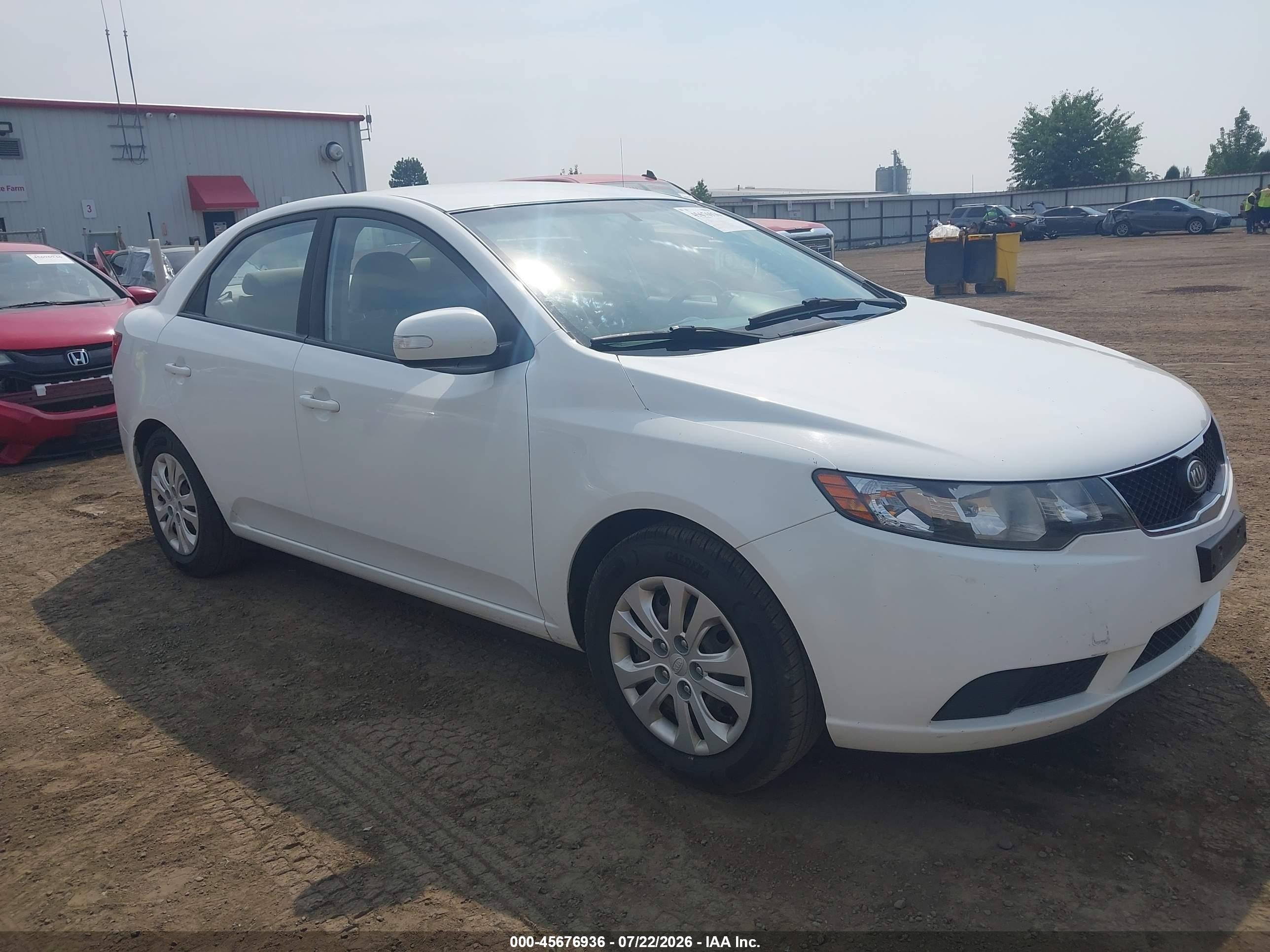 2010 Kia Forte Ex White vin: KNAFU4A25A5123753