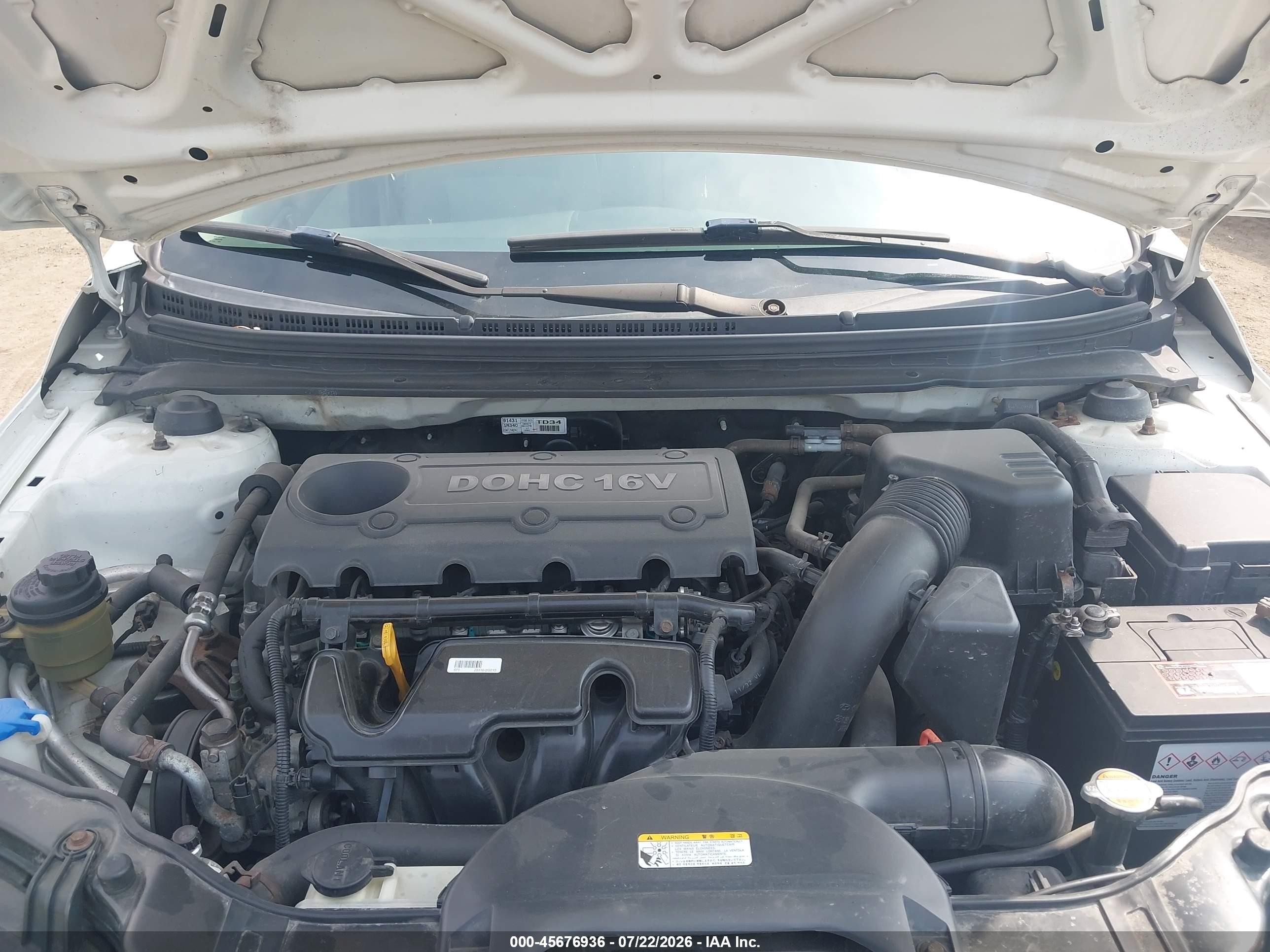 2010 Kia Forte Ex White vin: KNAFU4A25A5123753