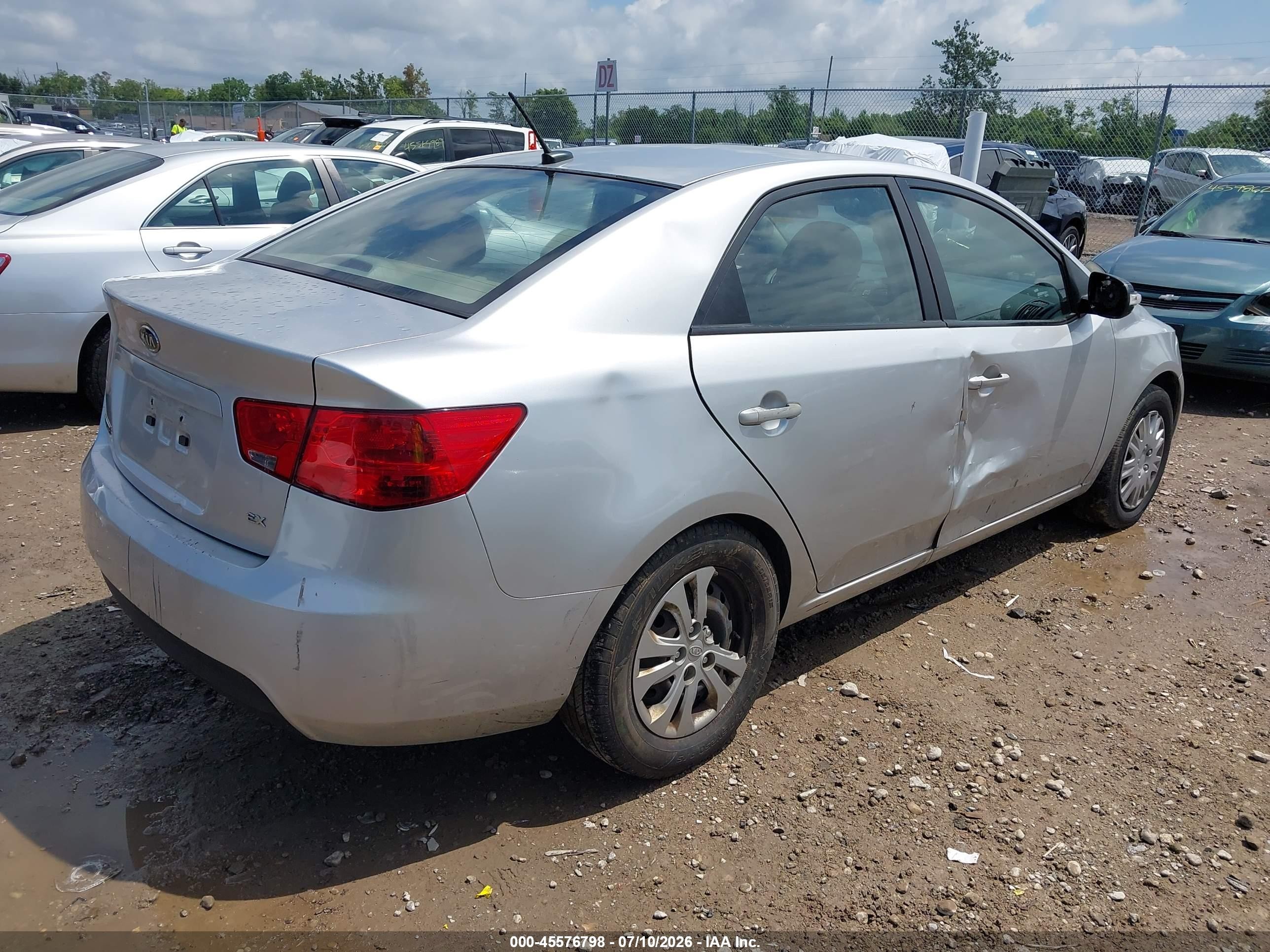 2010 Kia Forte Ex Silver vin: KNAFU4A25A5274916