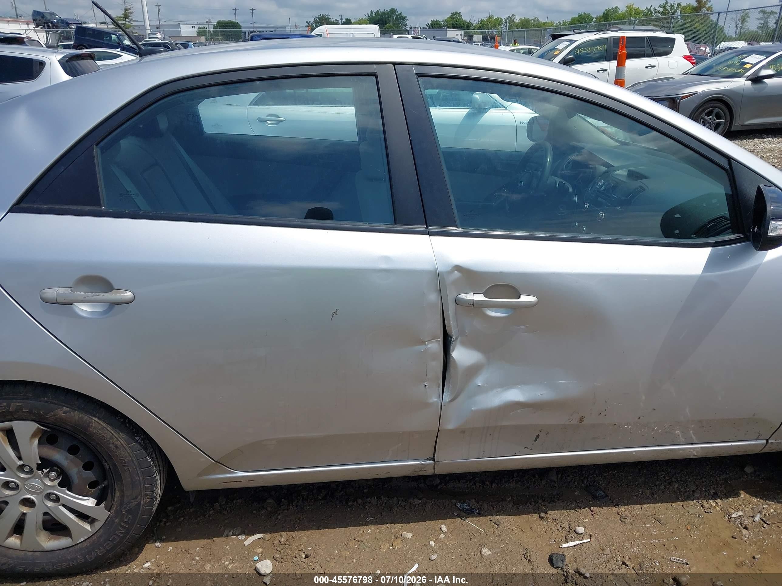 2010 Kia Forte Ex Silver vin: KNAFU4A25A5274916