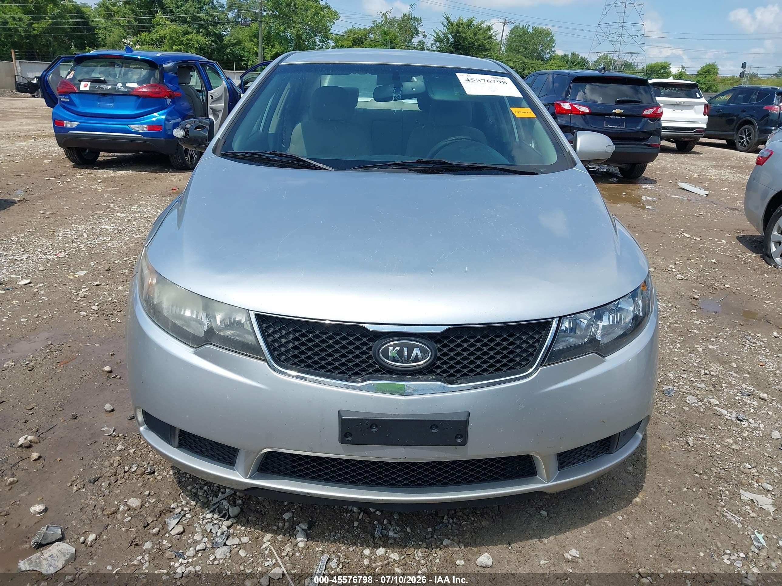 2010 Kia Forte Ex Silver vin: KNAFU4A25A5274916