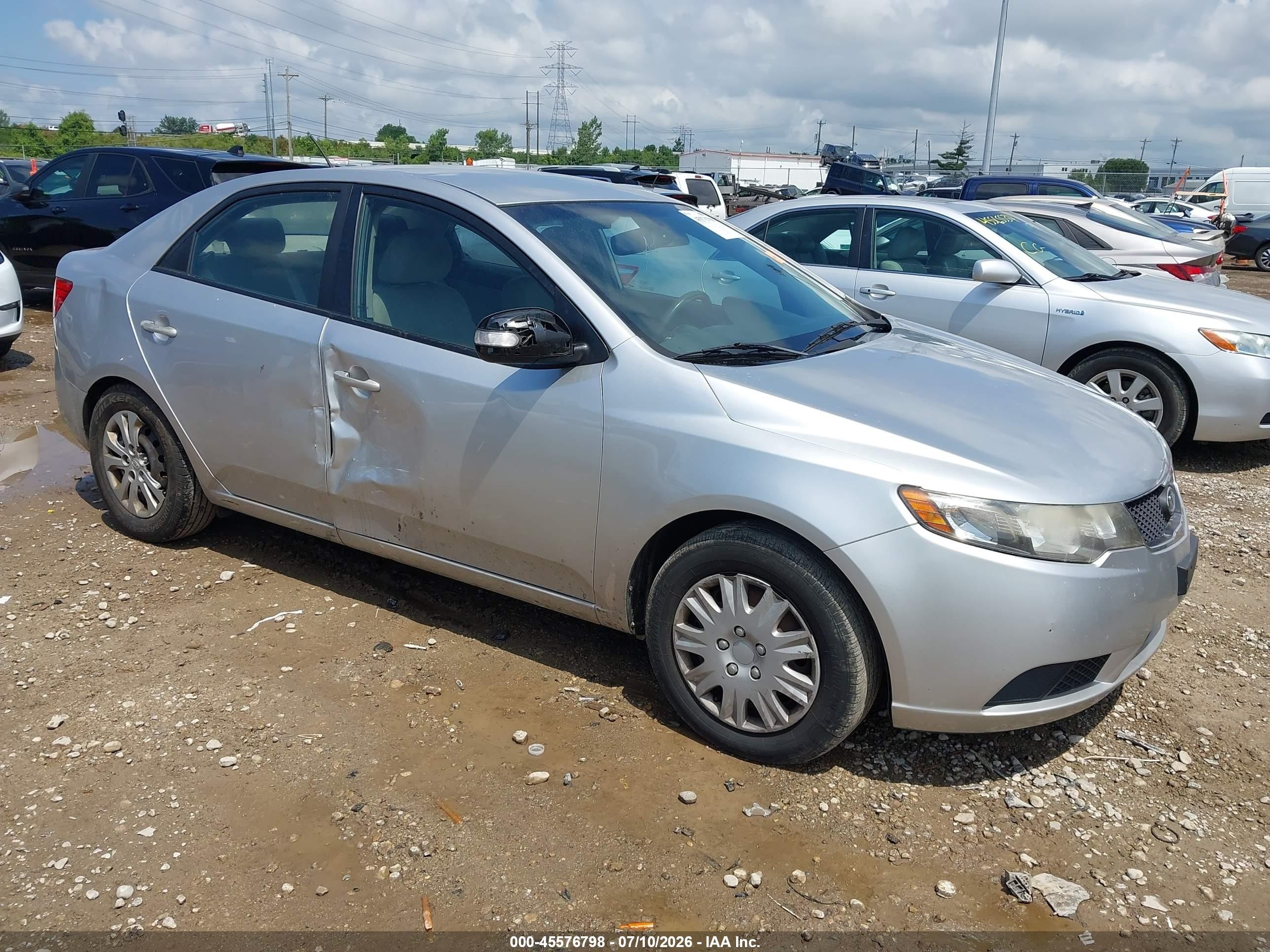 2010 Kia Forte Ex Silver vin: KNAFU4A25A5274916