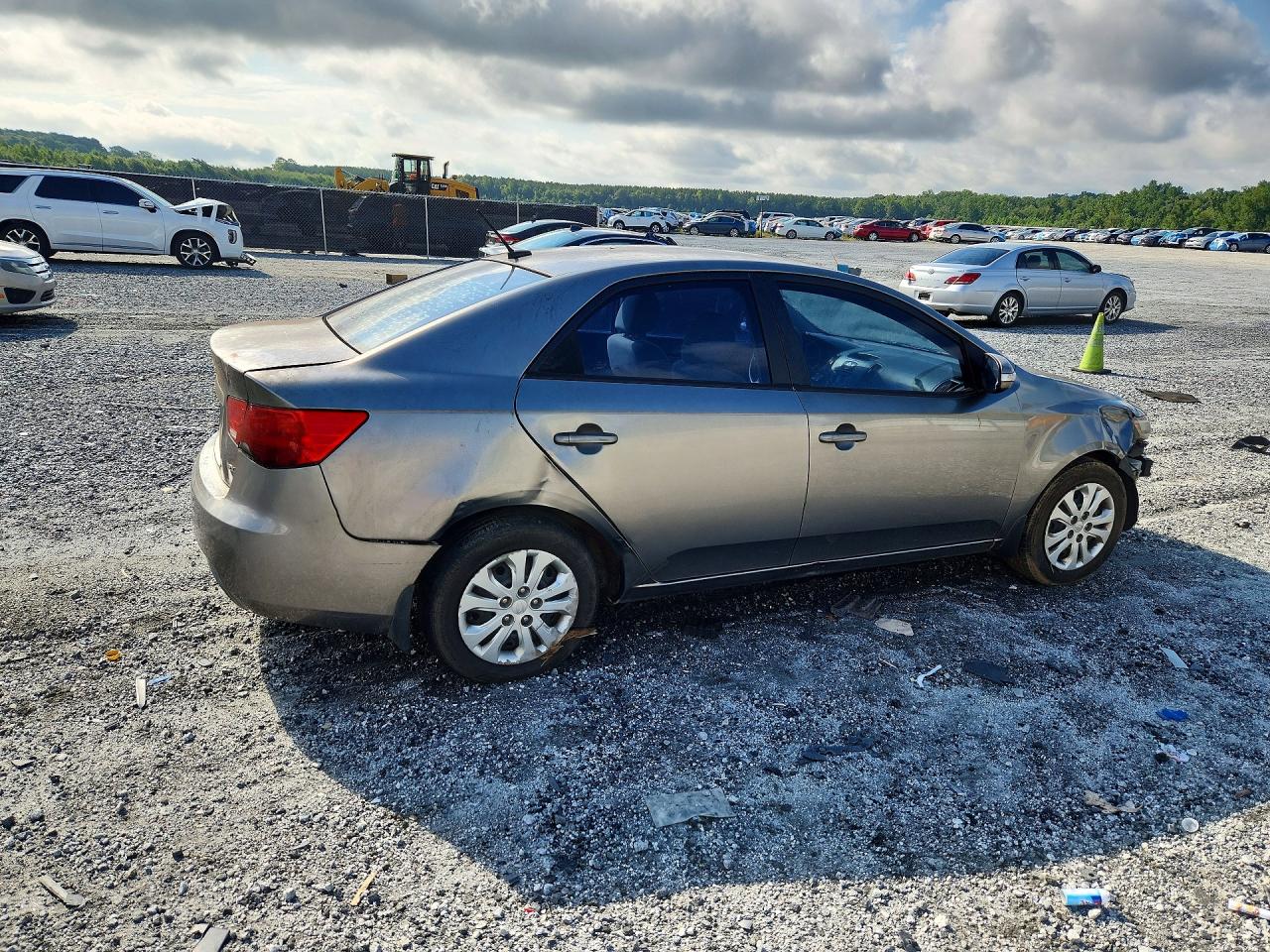 2010 Kia Forte Ex Gray vin: KNAFU4A25A5862329