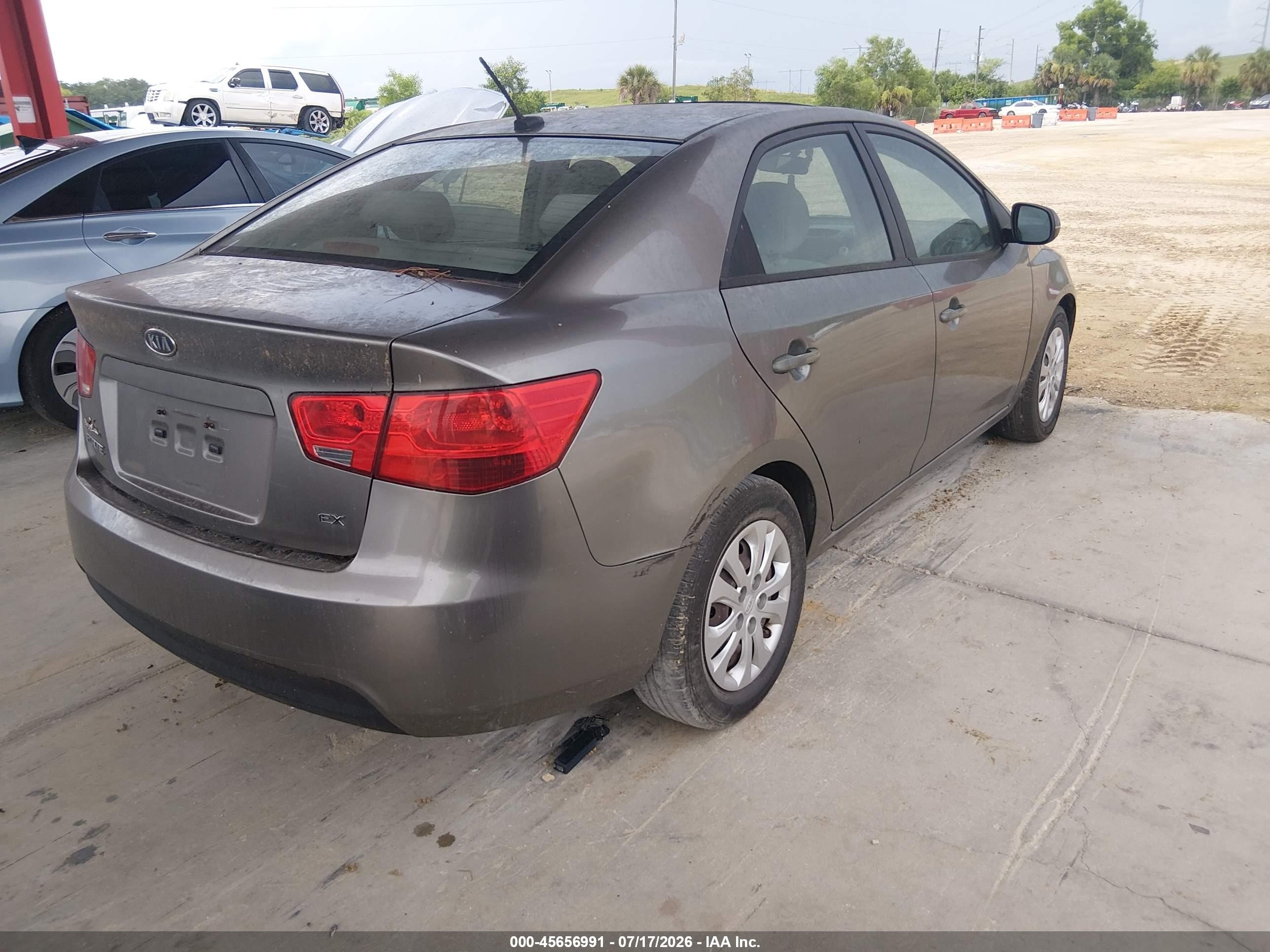2011 Kia Forte Ex Gray vin: KNAFU4A25B5434066